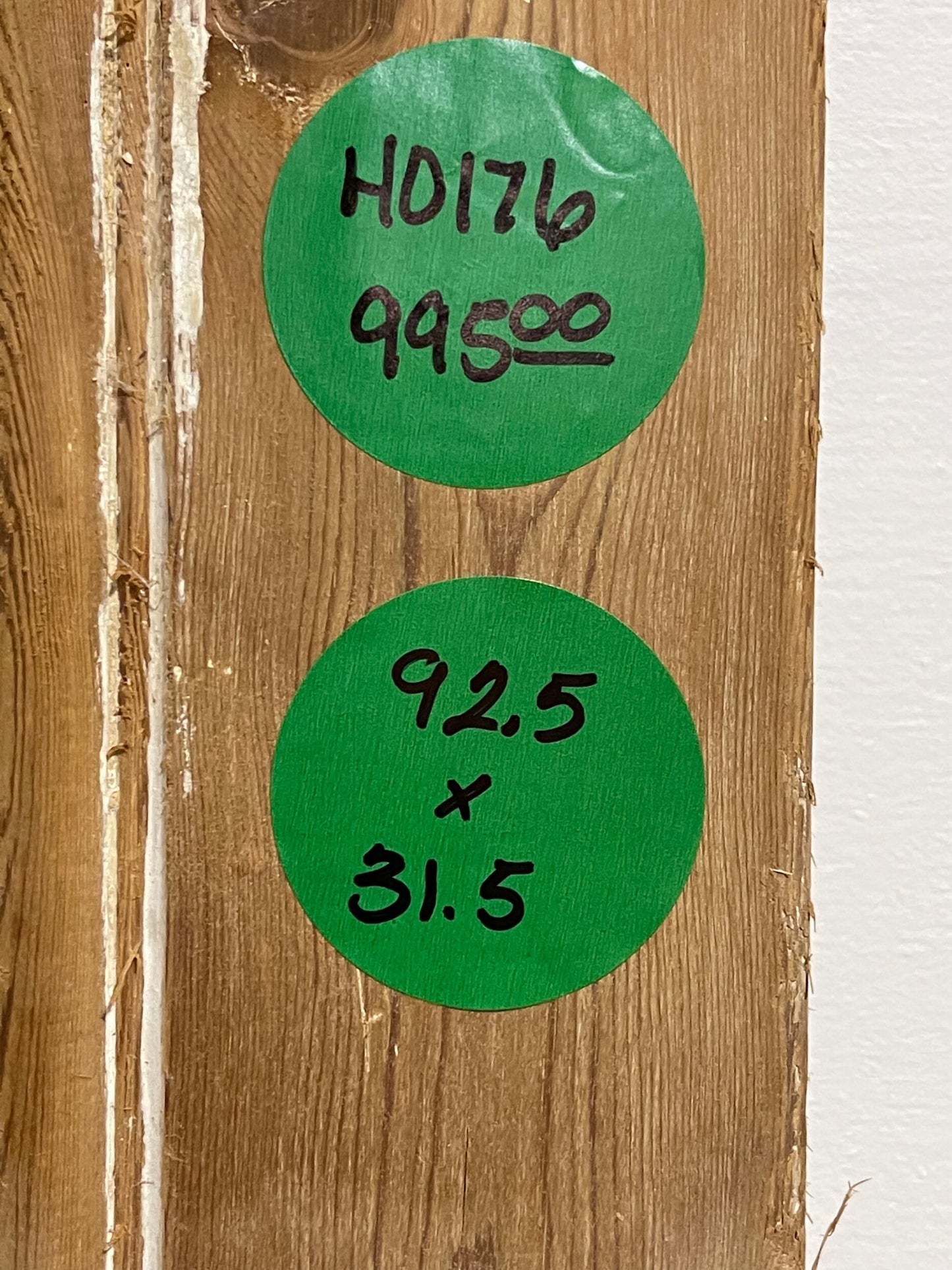 Antique French door with glass (92.5x31.5) H0176s