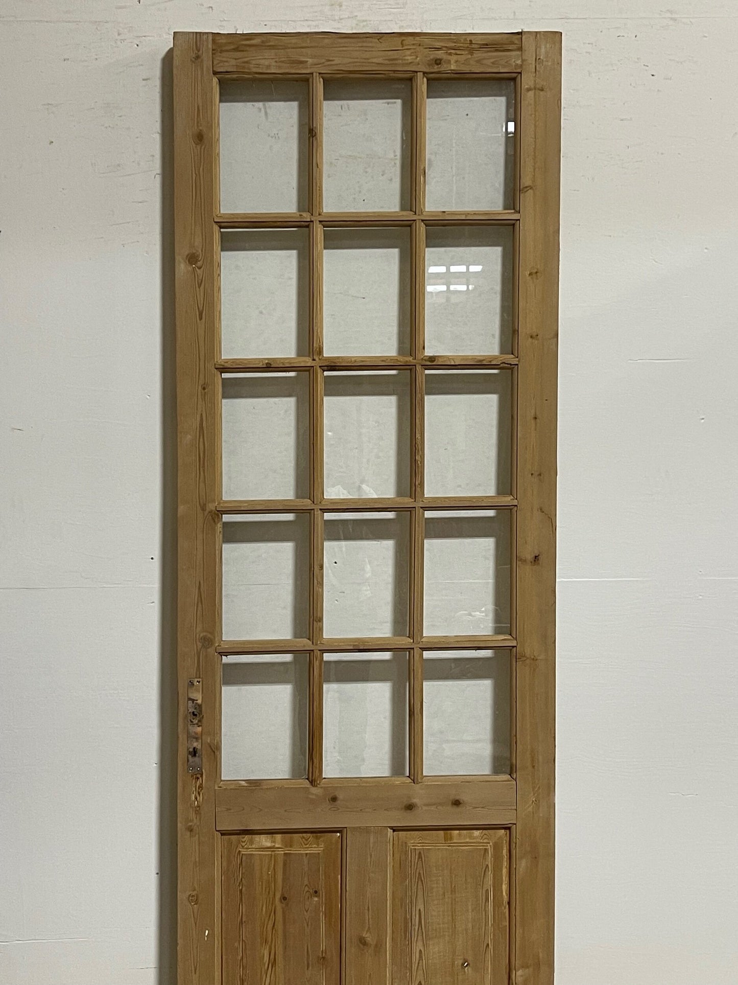 Antique French door with glass (94.25x32.25) H0188s
