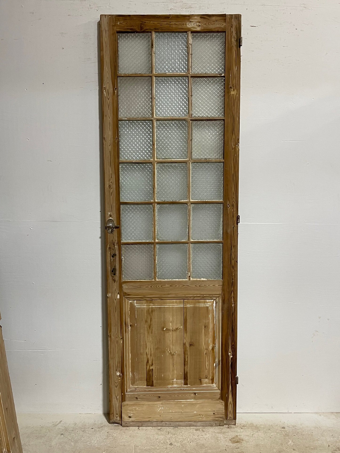 Antique French doors with glass (93.25x30) H0179s