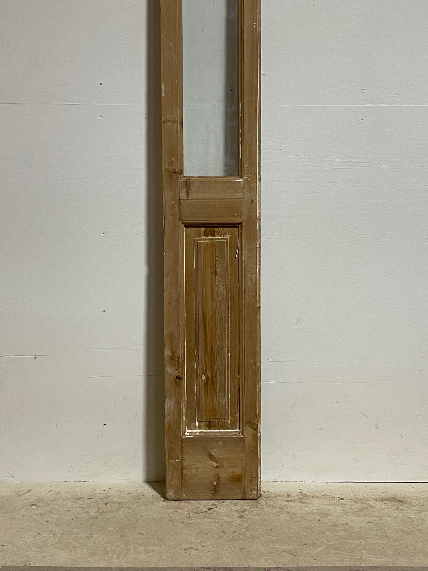 Antique French door with glass (94.5x11.75) H0277s