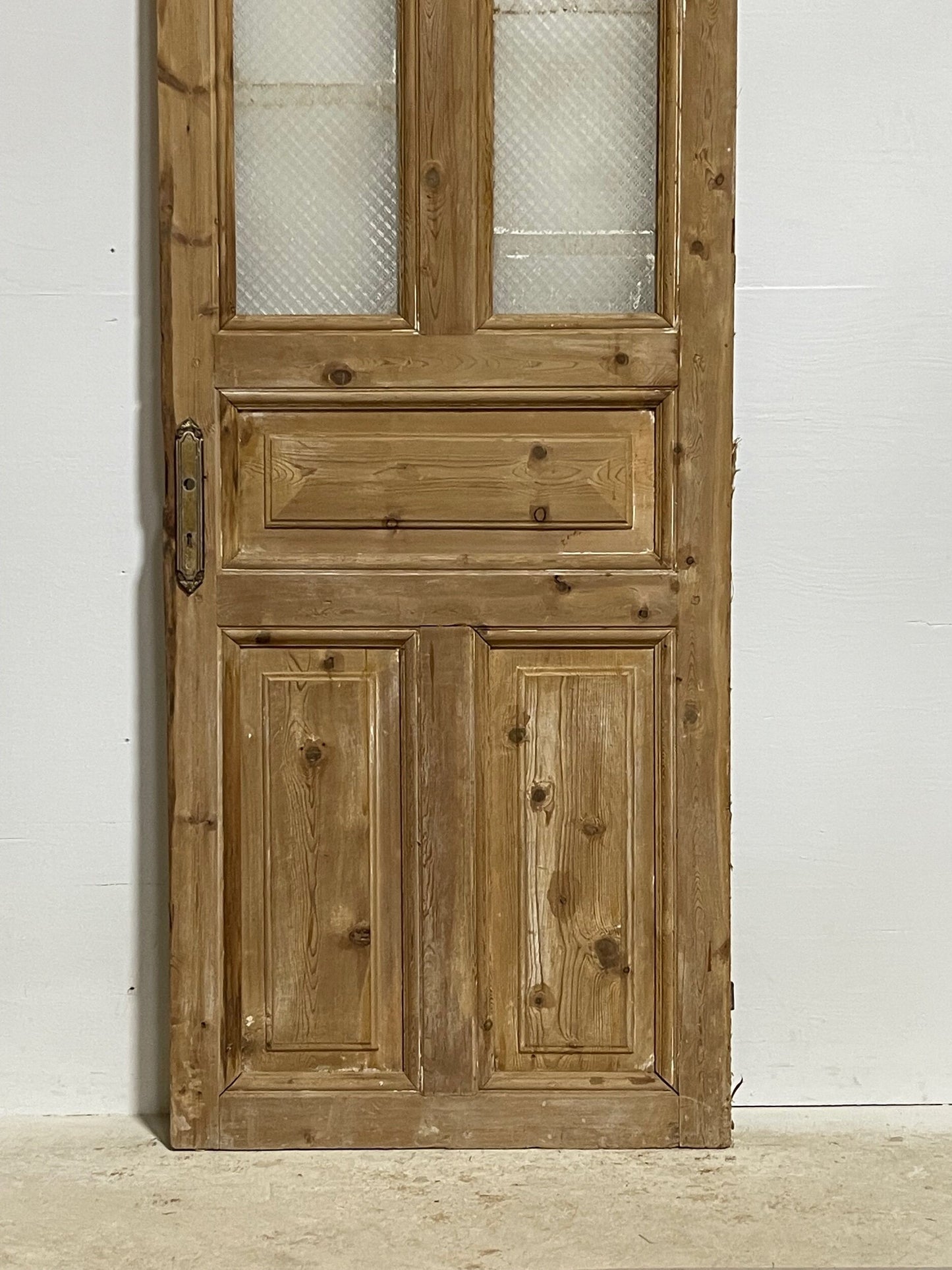 Antique French door with glass (92.5x31.5) H0176s