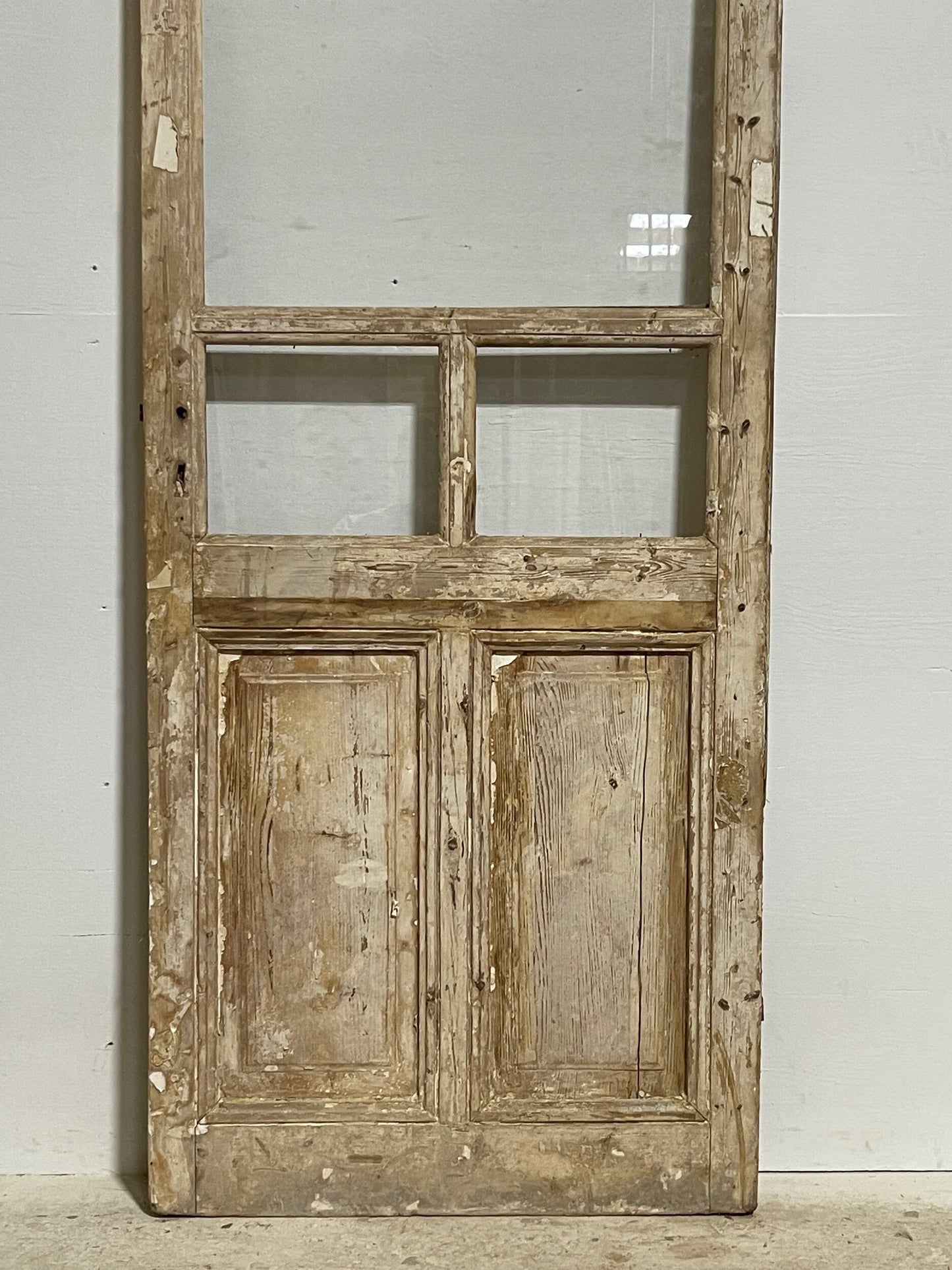 Antique French door with glass (92x33) H0191s