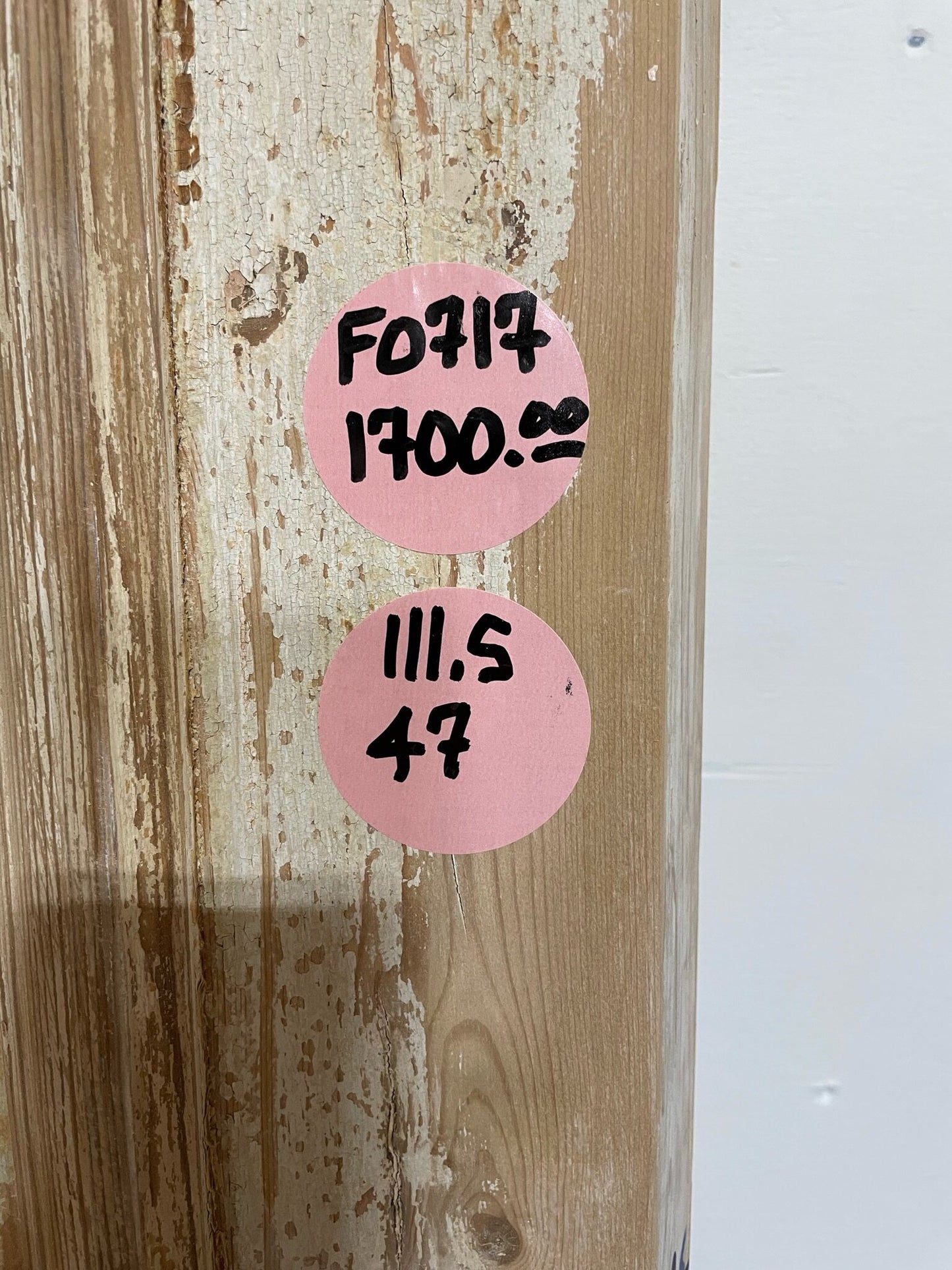 Antique French door (111.5x47) F0717