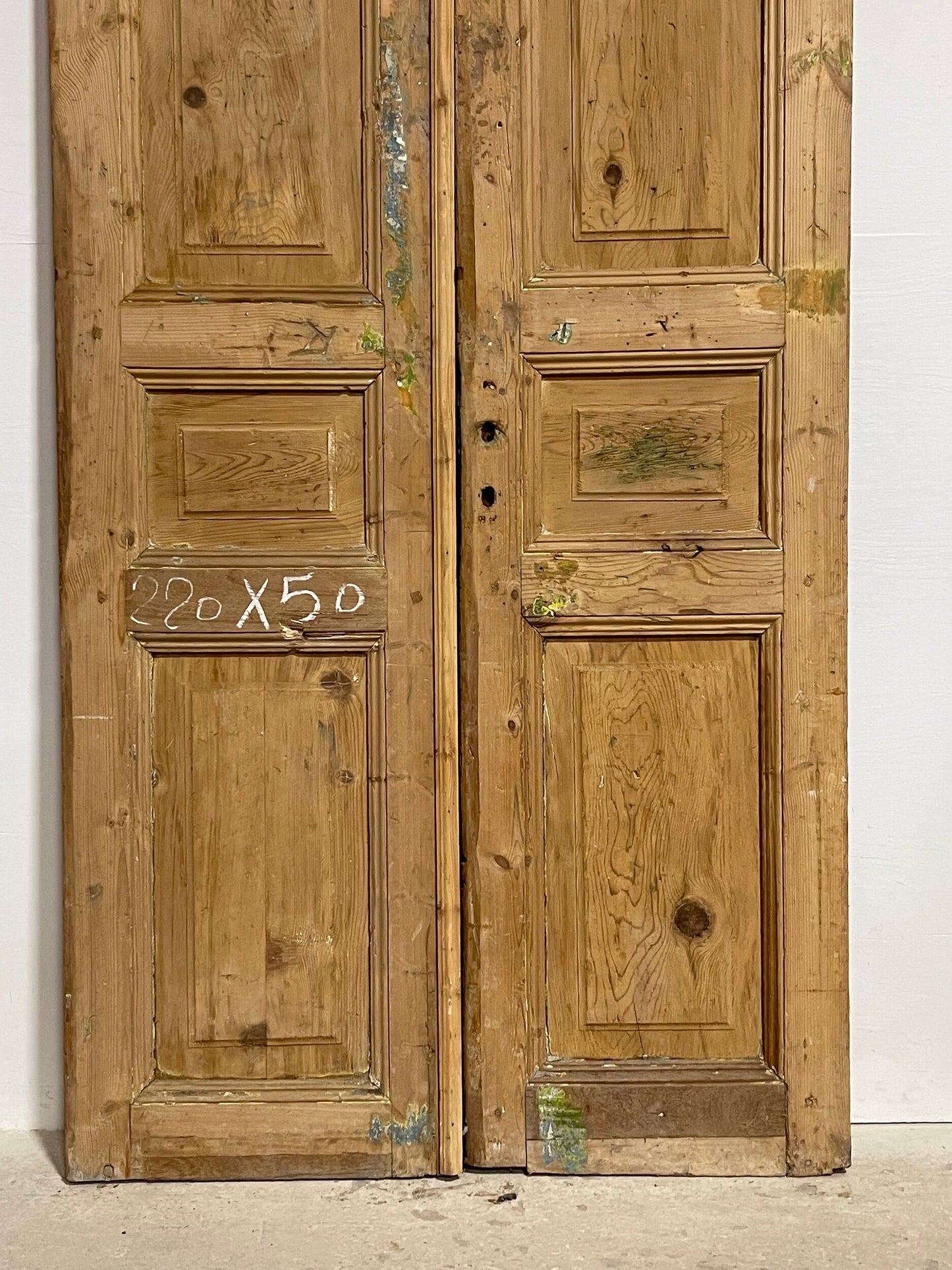 Antique french panel doors (89.5 x 39.75) I088