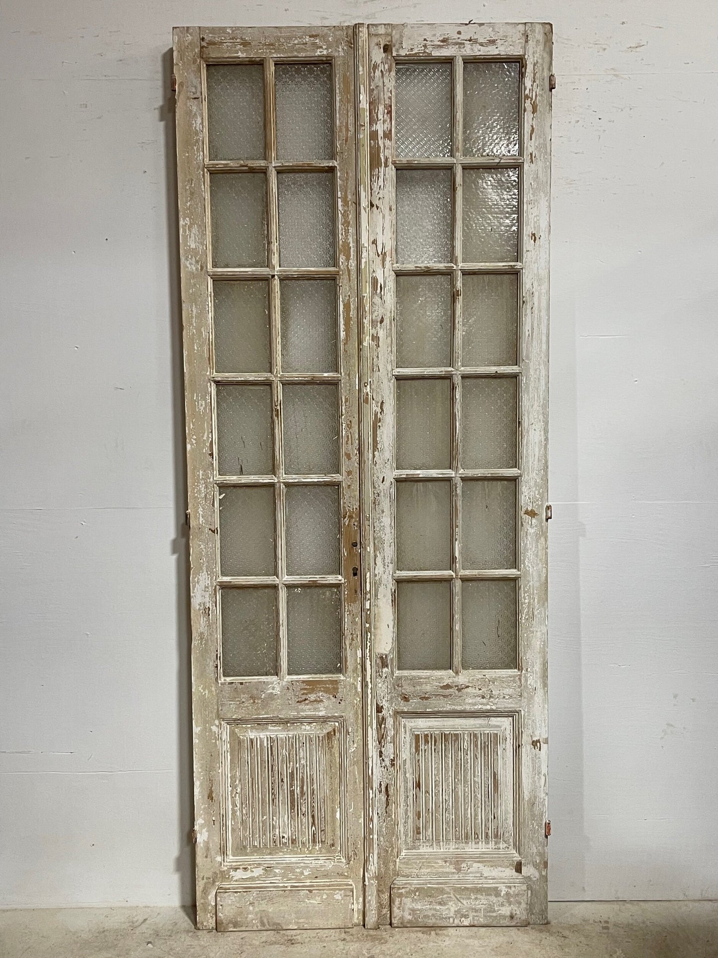 Antique French doors with glass (100.25x41) H0232s