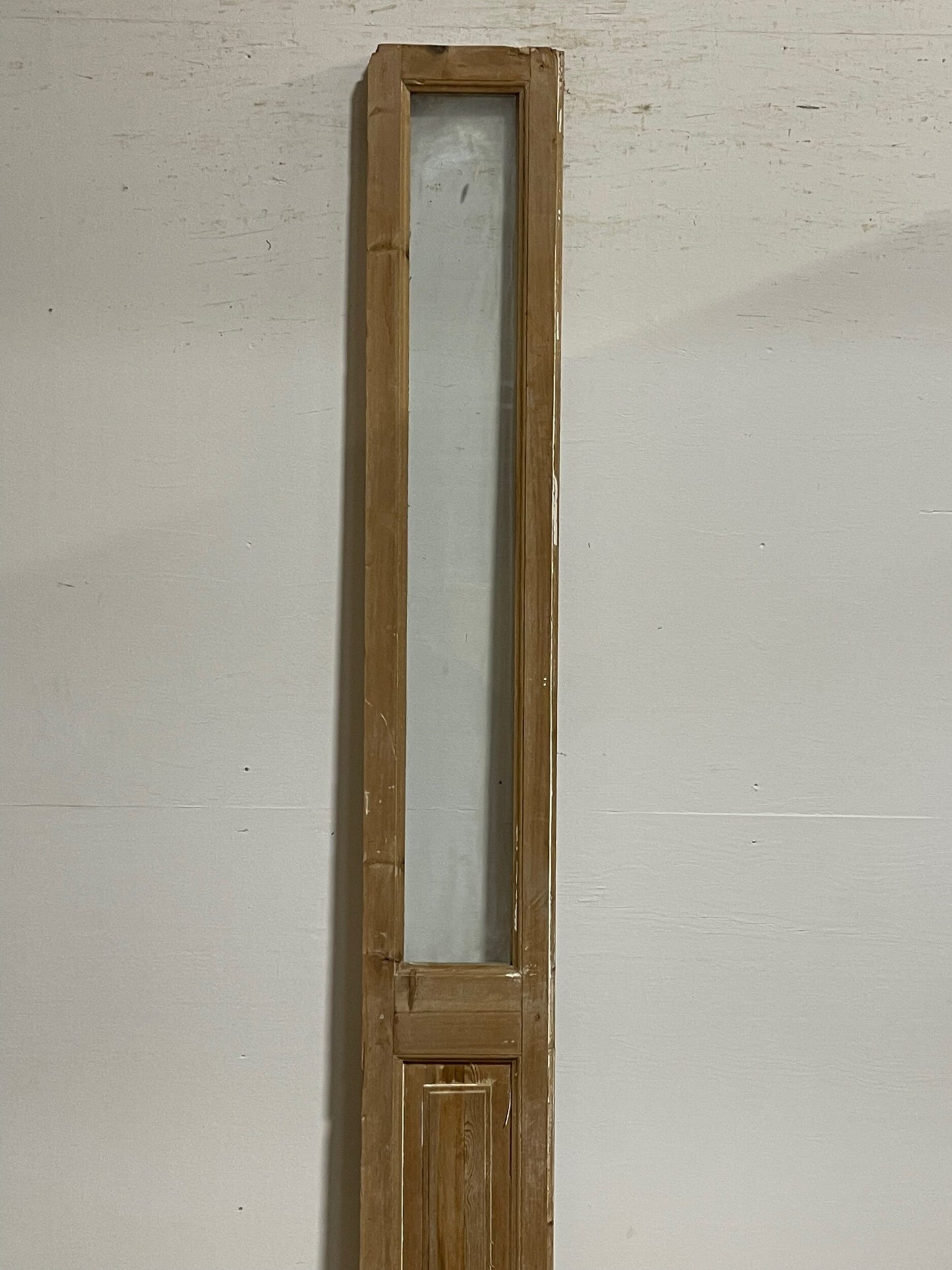 Antique French door with glass (94.5x11.75) H0277s