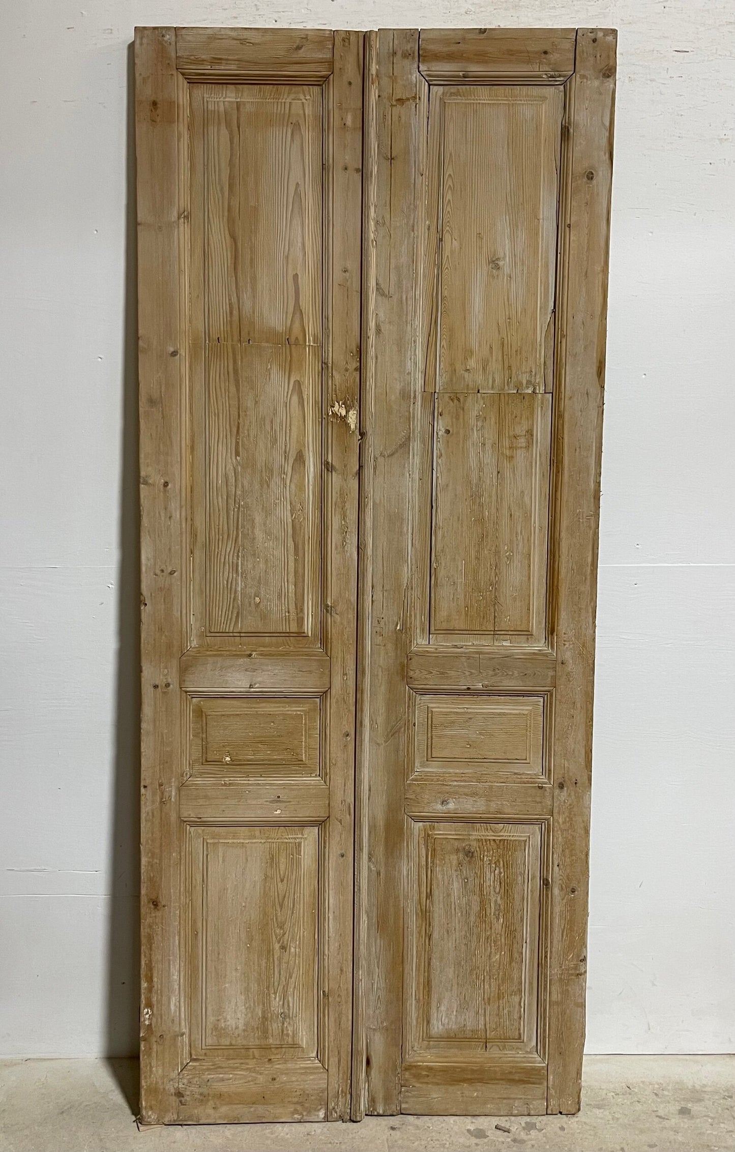 Antique French panel doors (93.25x39.5) I154