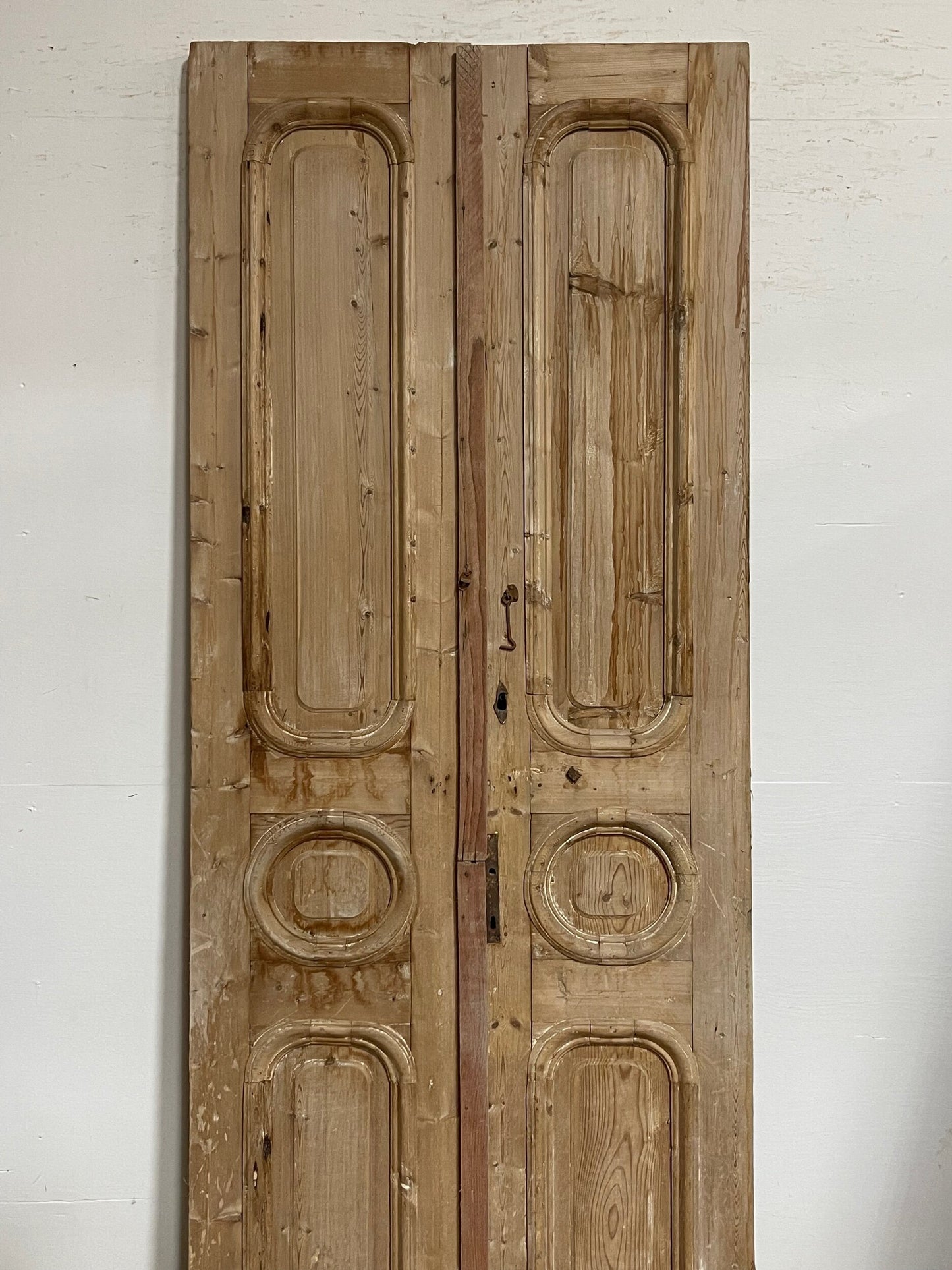 Antique French panel doors  (101 x 39.5) I056