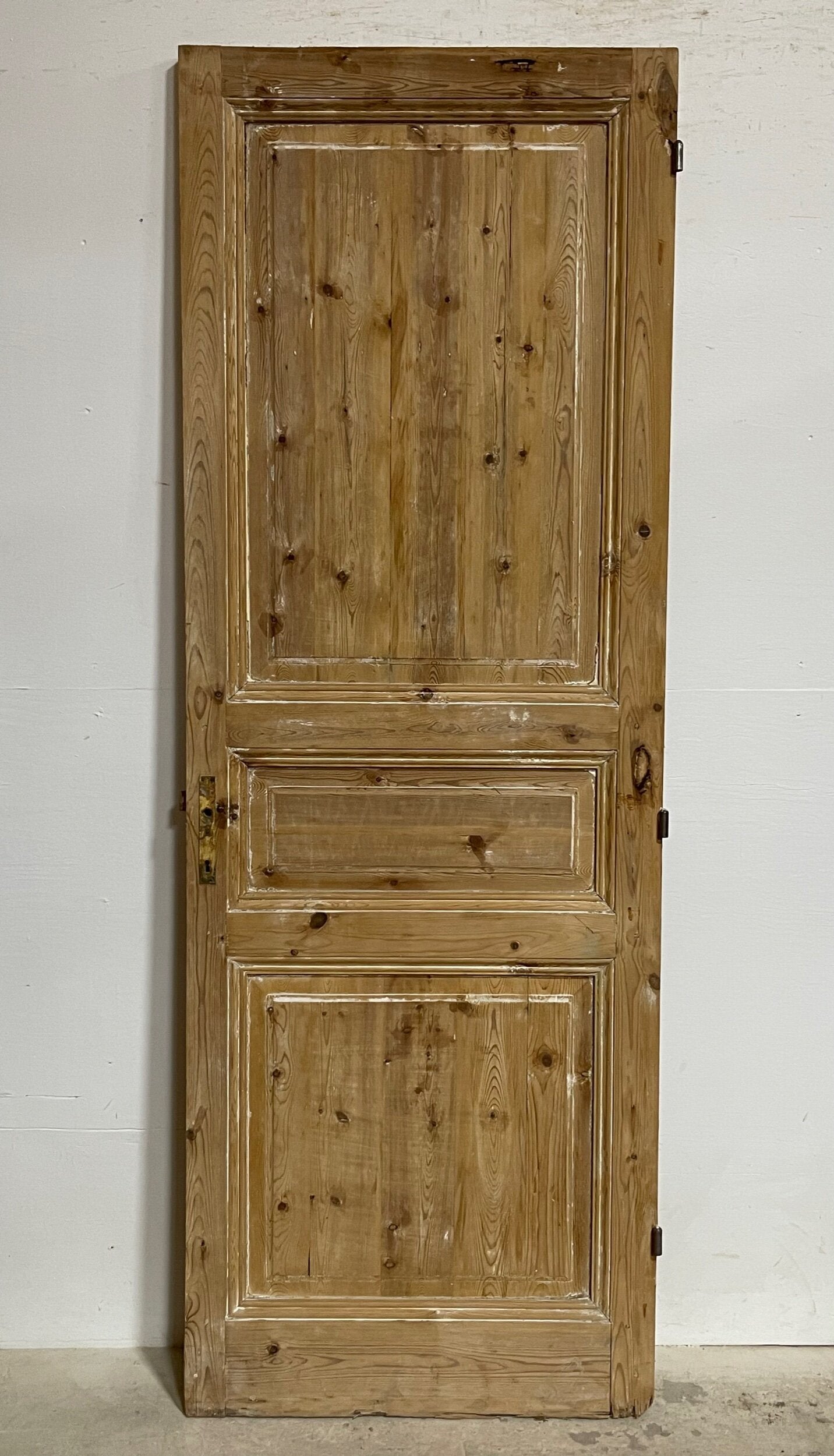 Antique French panel door (89x31.25) I210