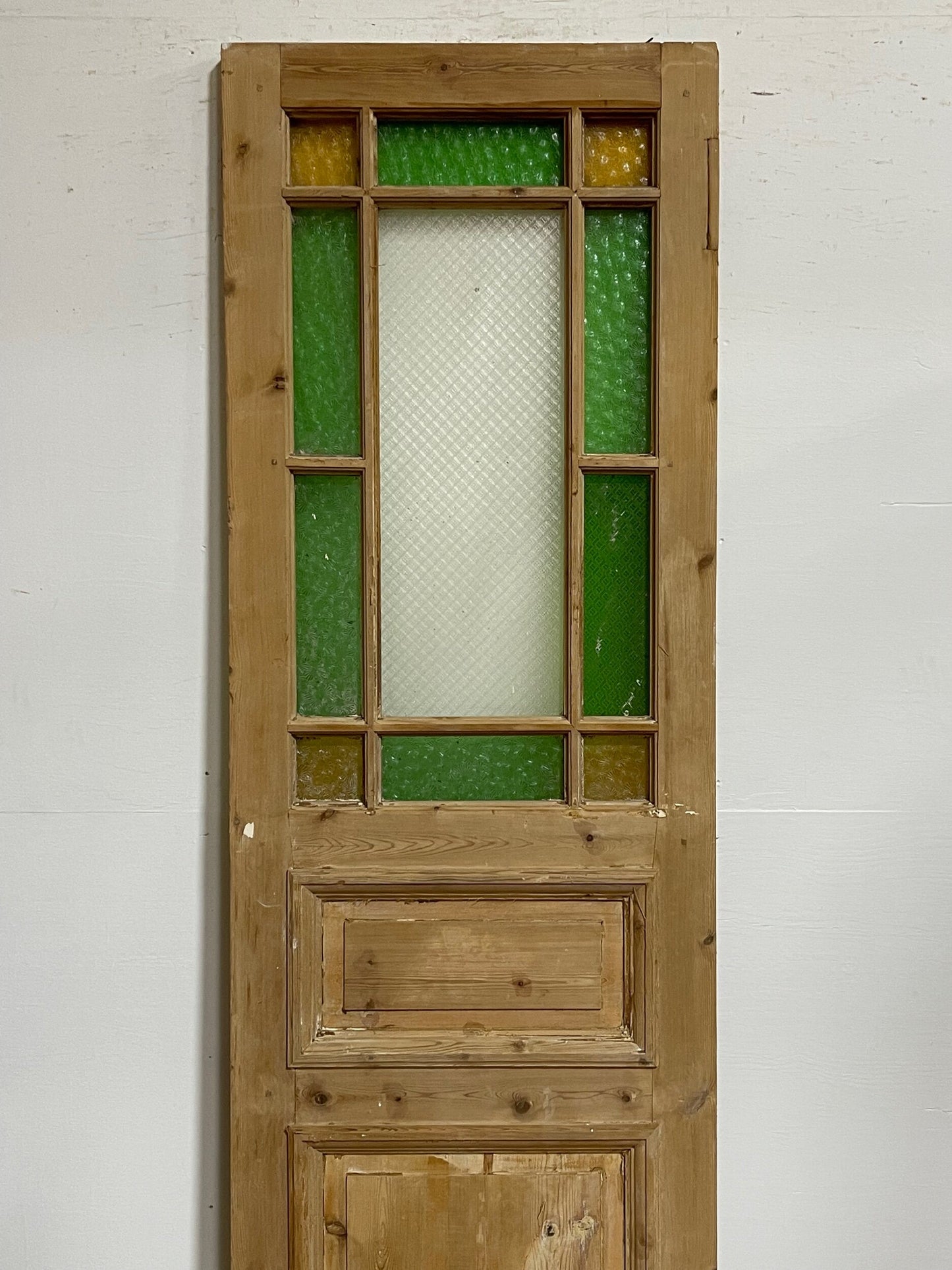 Antique French doors with glasss (94x29) H0171s