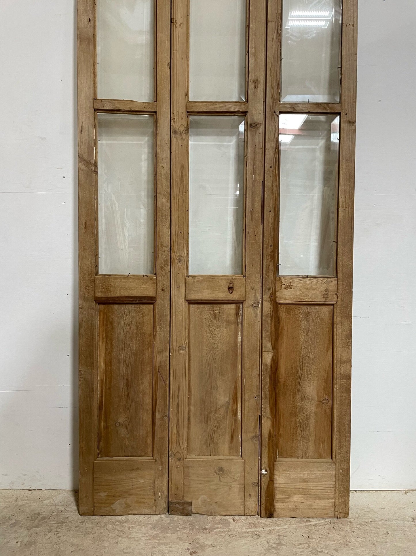 Antique French door (87.75x40) with glass F0724