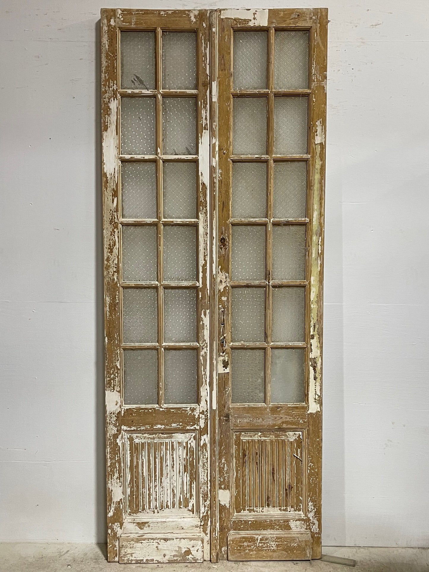 Antique French doors with glass (100.5x40.5) H0231s