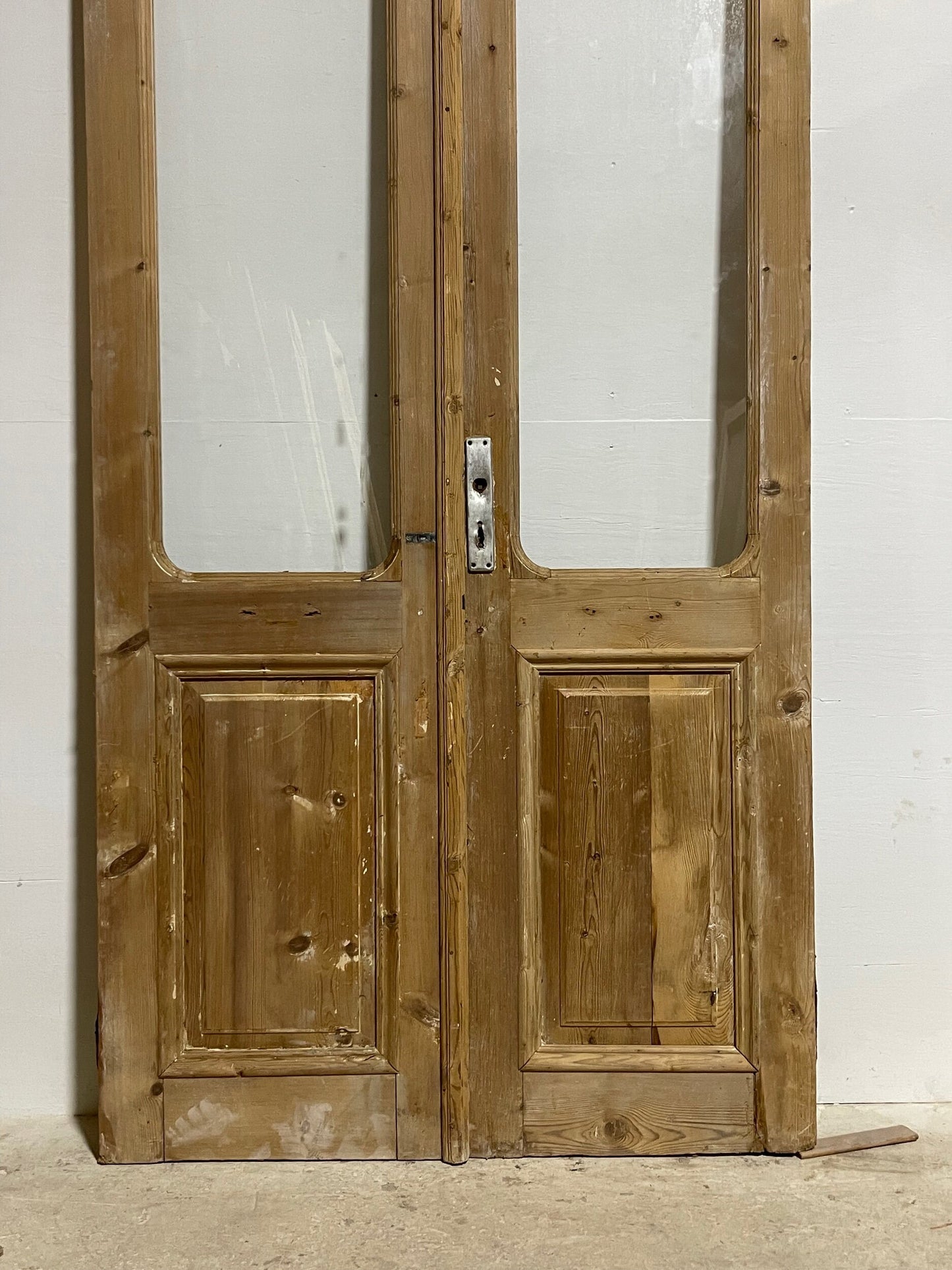Antique French Panel Doors with Glass (101.25 x 46) I011