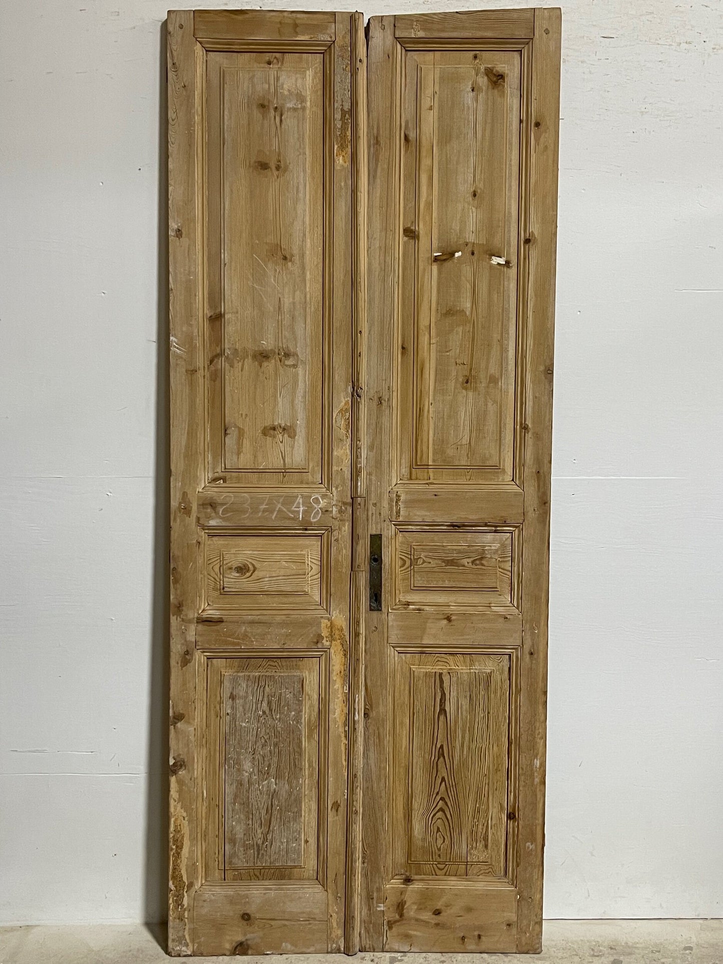 Antique French panel doors (93.5x38) I174