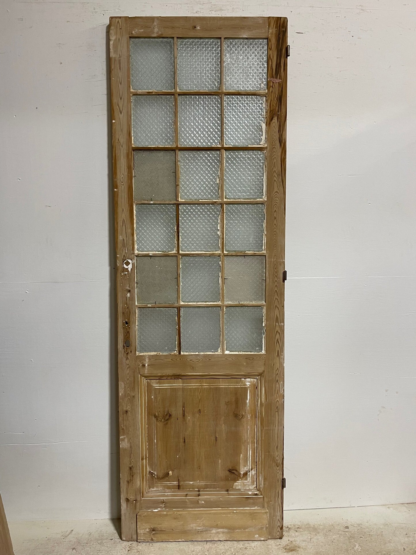Antique French door with glass (93.25x30) H0180s