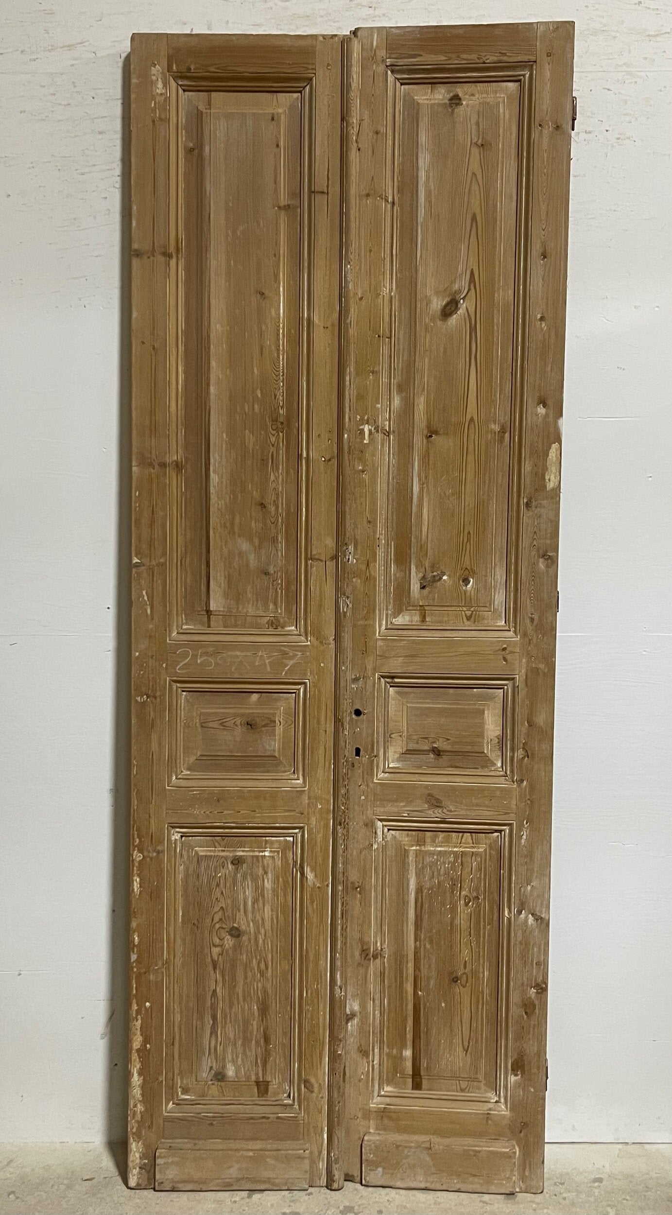 Antique French panel doors (99x36.25) I172
