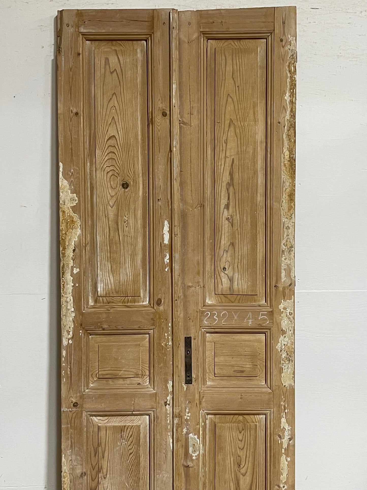 Antique french panel doors (91.5 x 35.5) I104