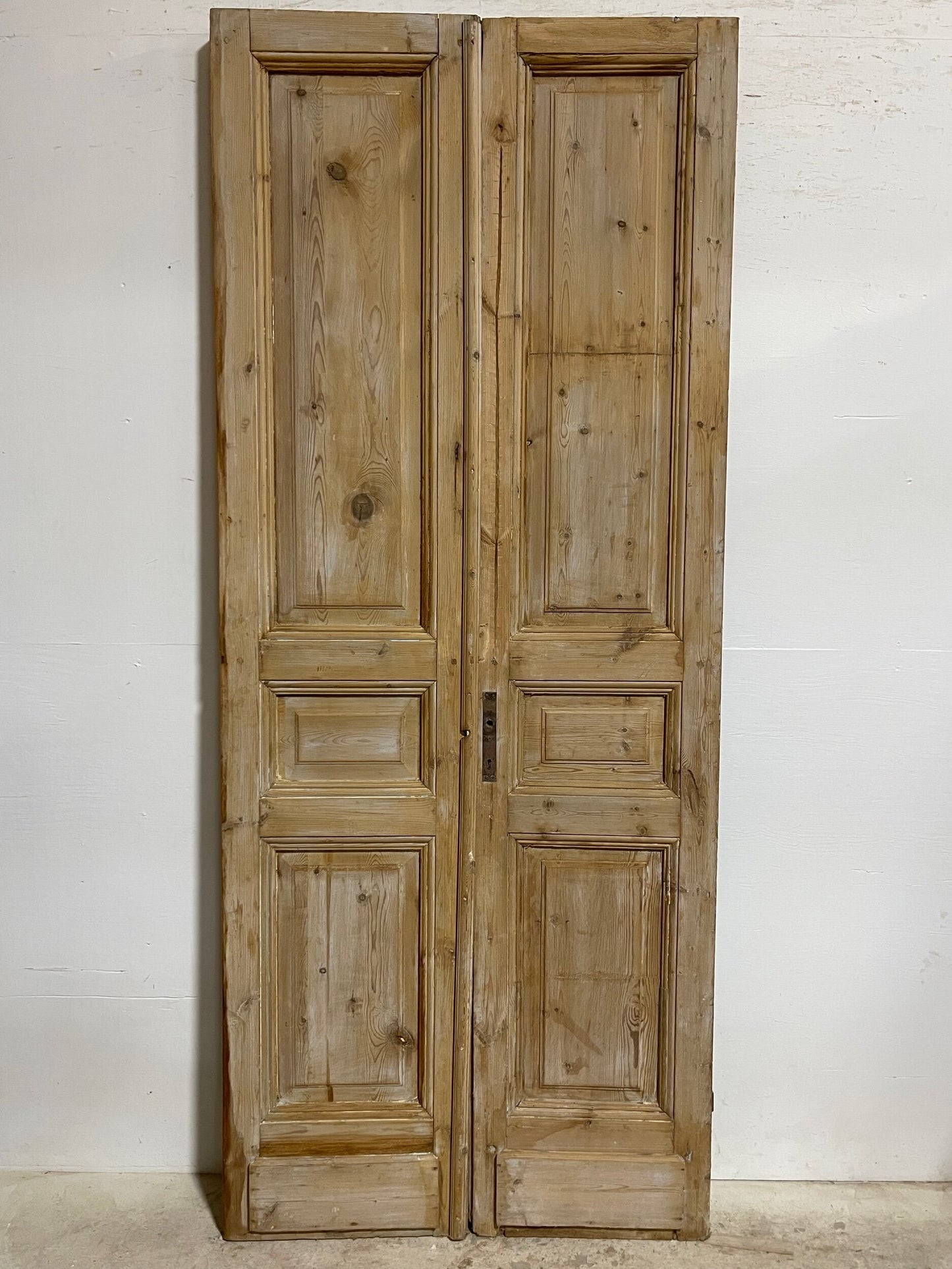 Antique French panel doors (96.5x39.75) I164