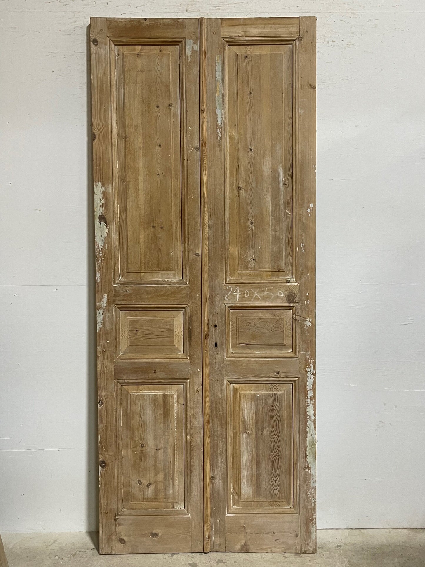 Antique French panel doors (94.5x39.25) I184