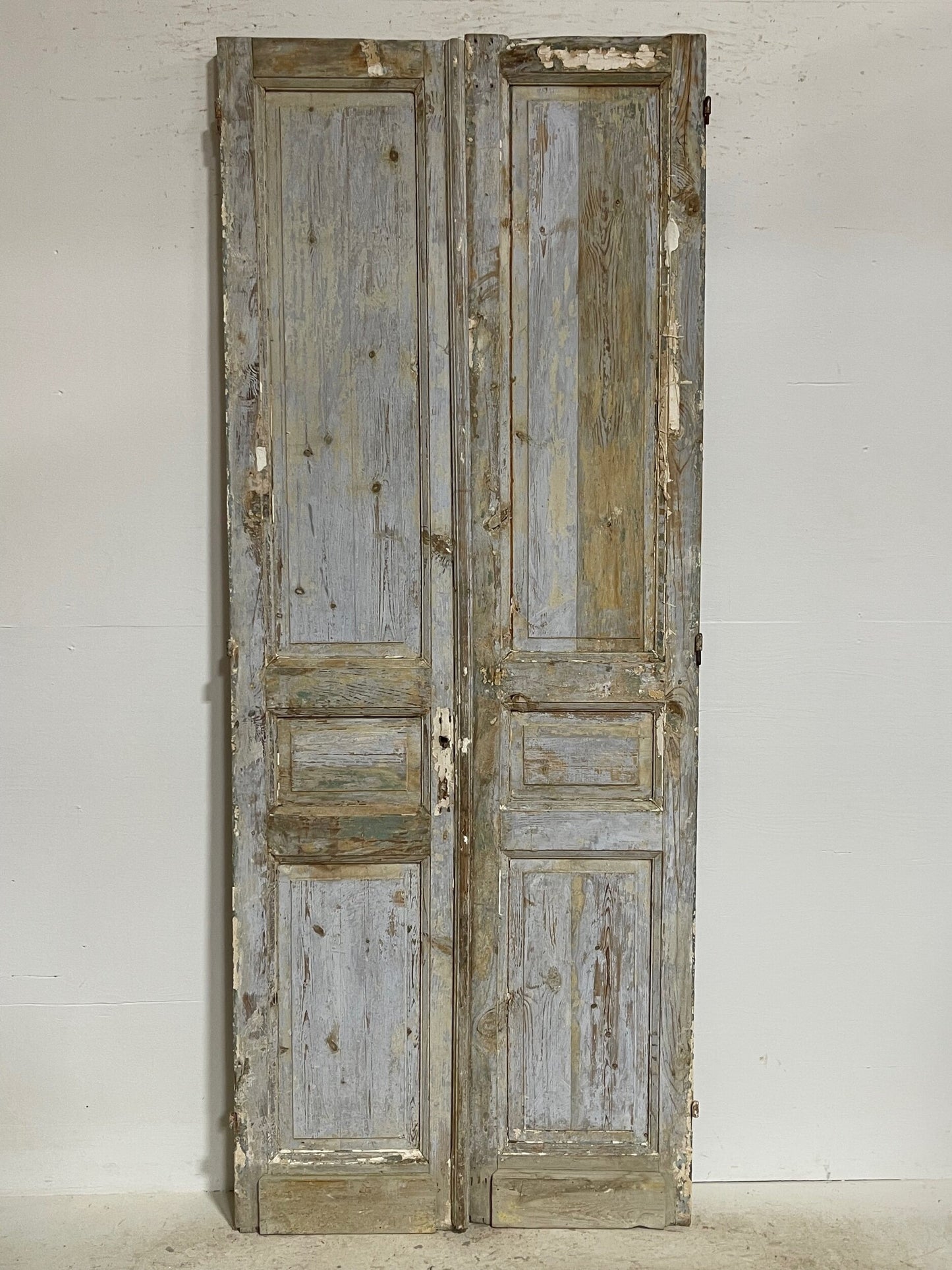 Antique french panel door (92.5 x 36.5) G1092s