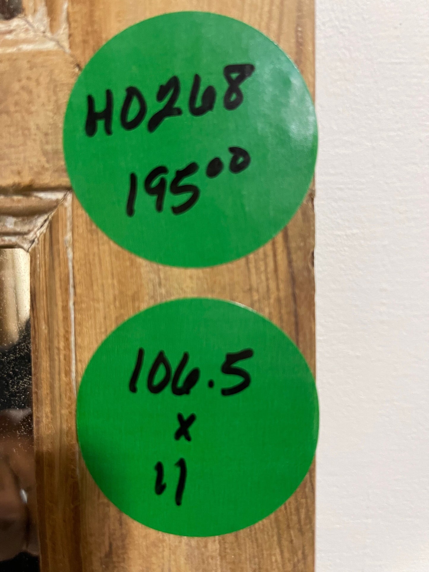 Antique French door with mirror (106.5x11) H0268s