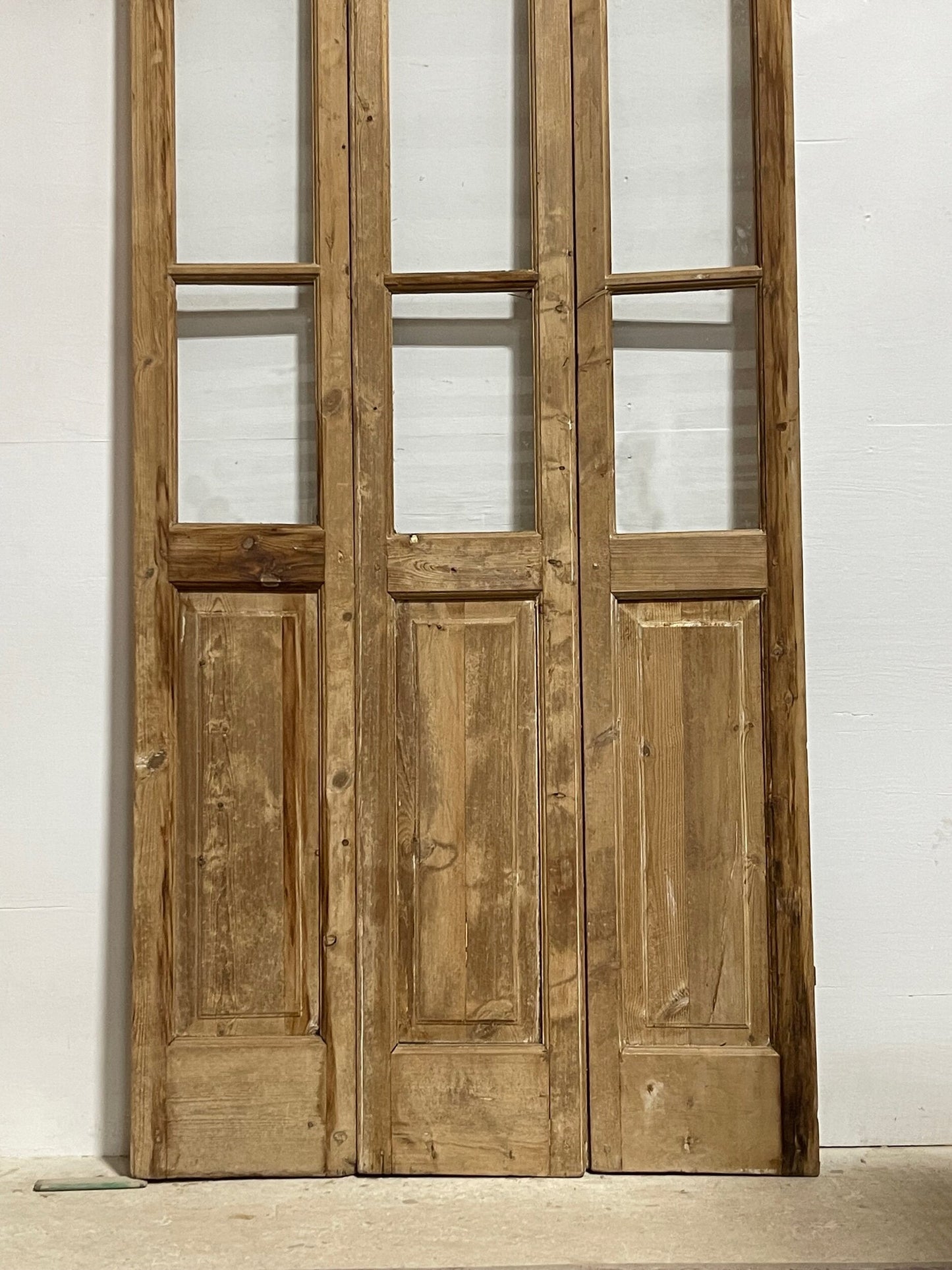 Antique French doors with glass (98.5x43) H0242s