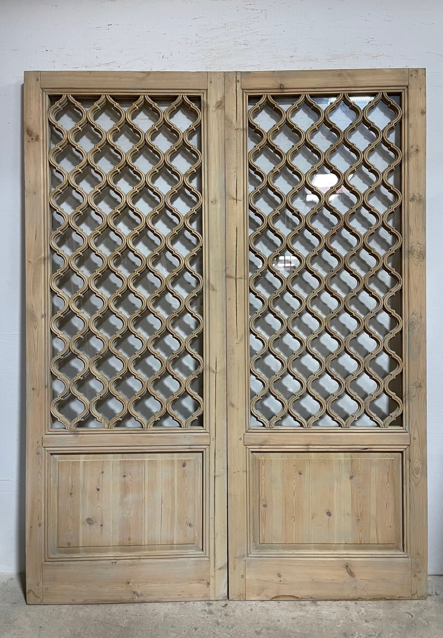 French Panel doors with glass (96 x 72.5) I051