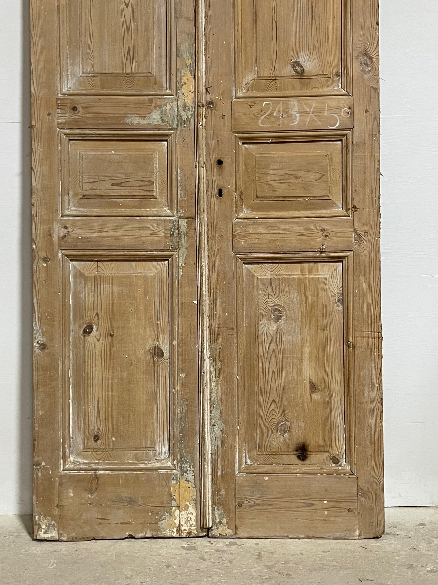 Antique French panel doors ( 95.5x39) I149