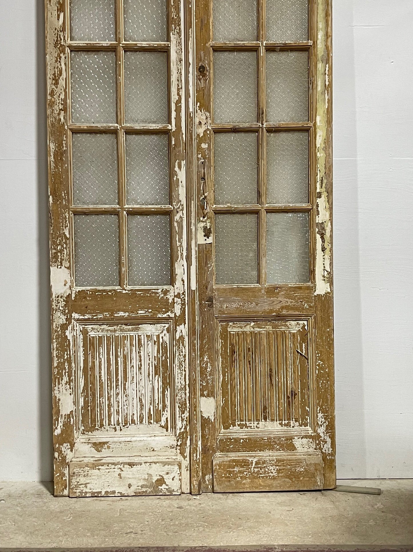 Antique French doors with glass (100.5x40.5) H0231s