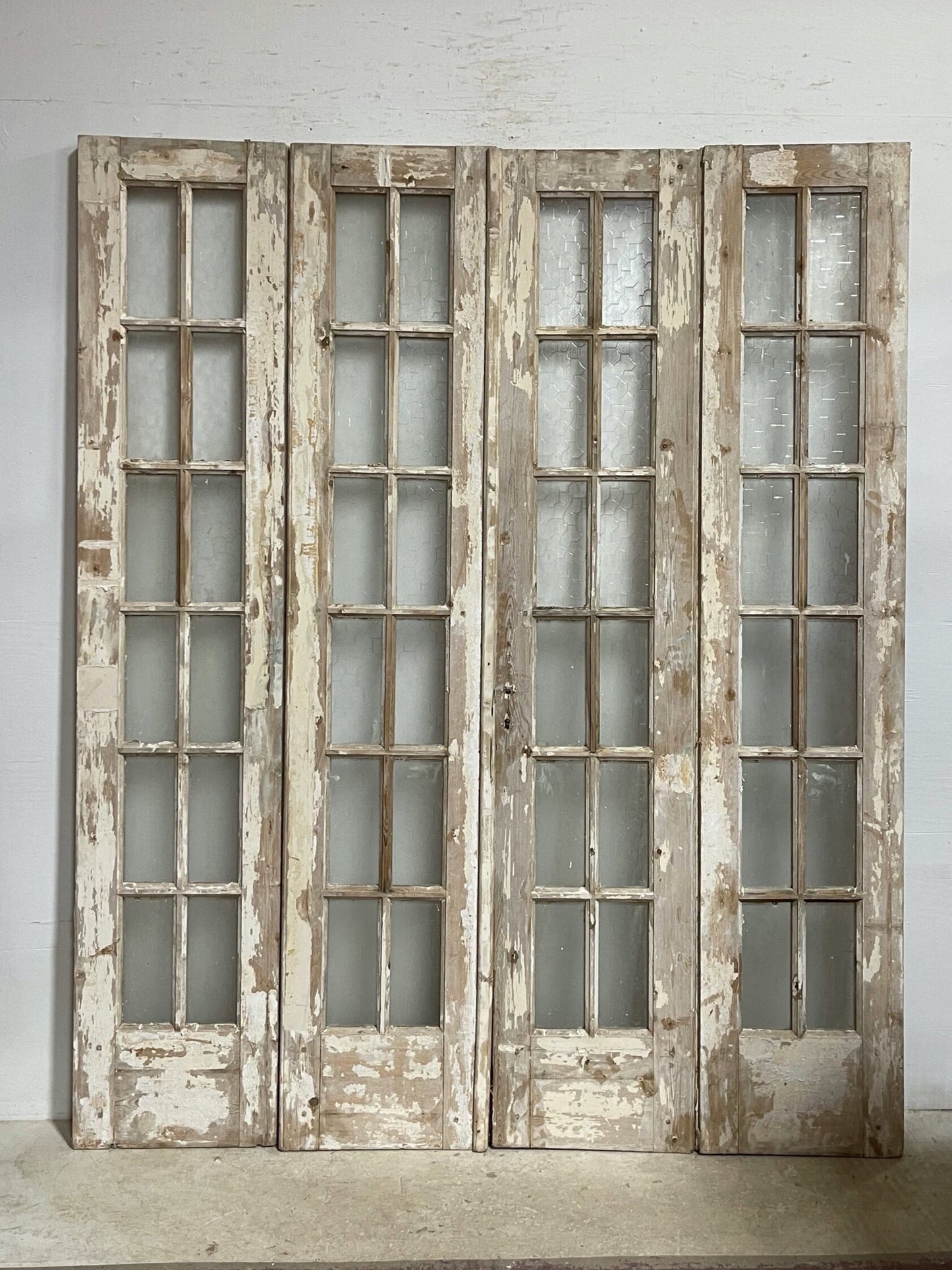 Antique French doors with glass (92.5x76) H0236s