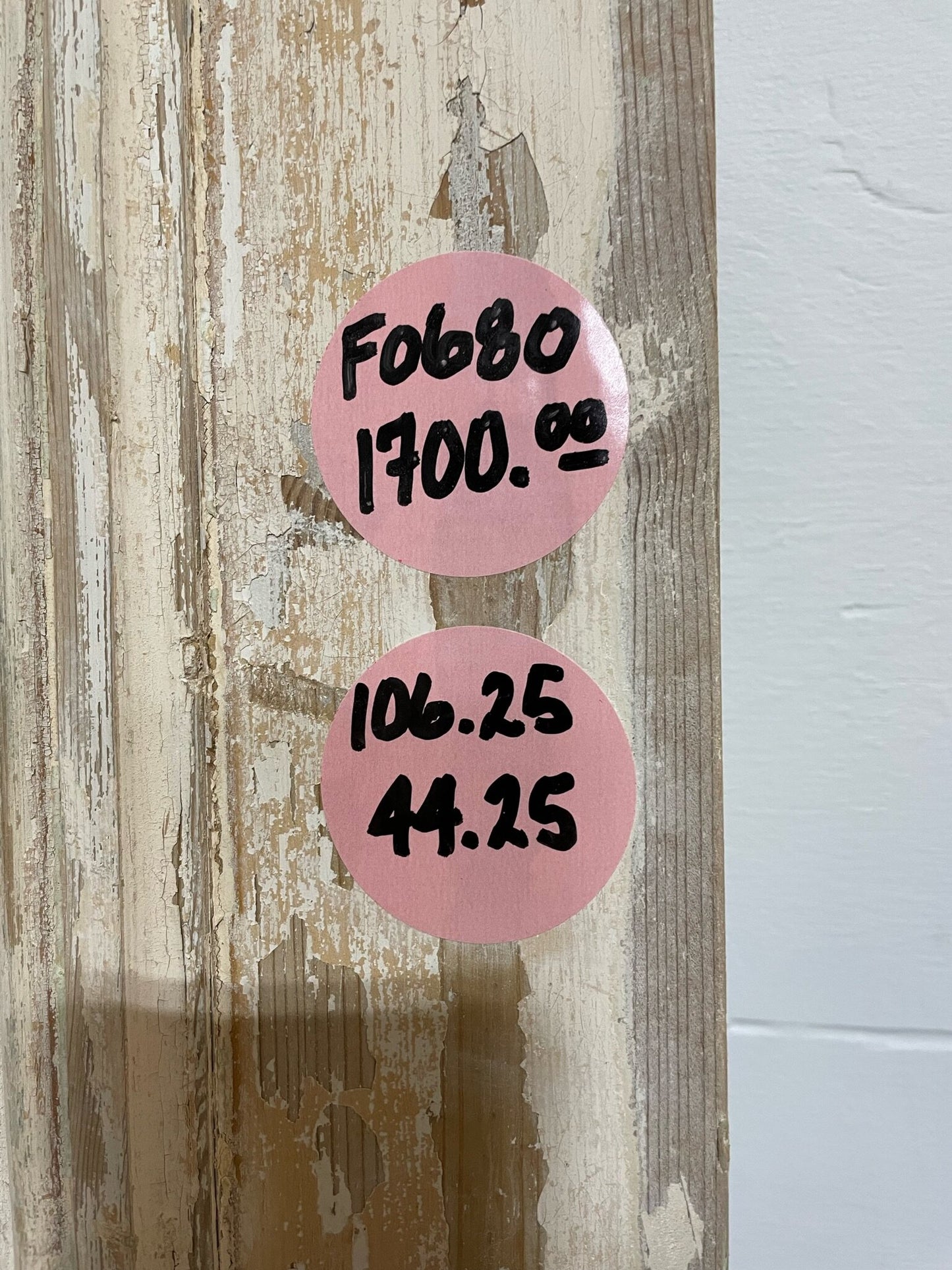 Antique French door (106.25x44.25) F0680