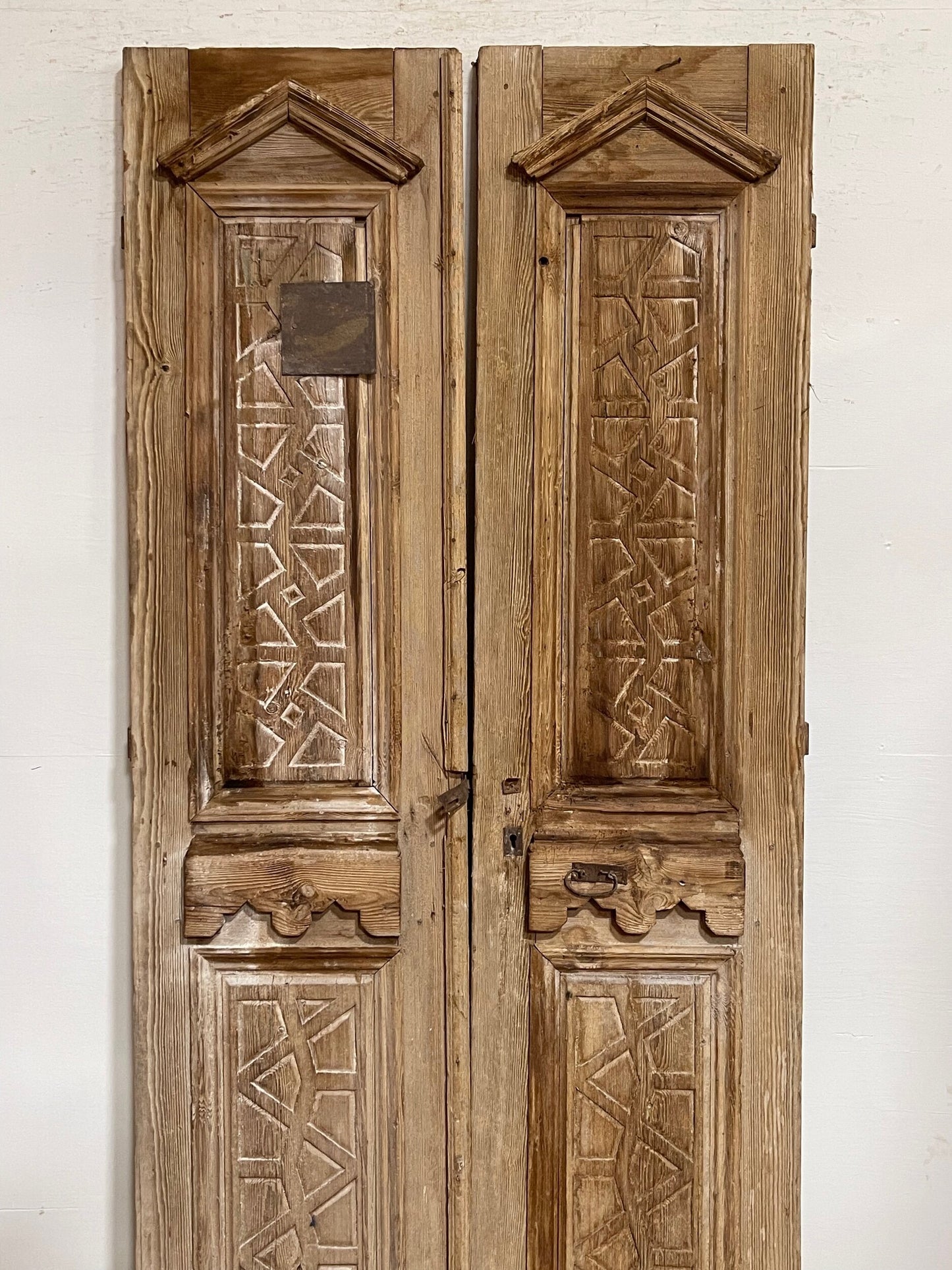 Antique French panel doors (93.5x42.75) I245