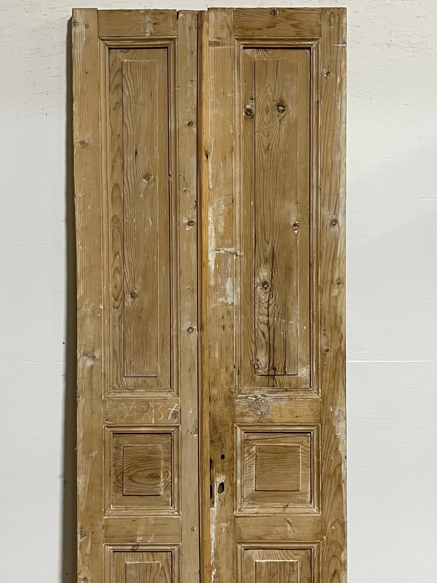 Antique french panel doors (88.25 x 30.5) I070