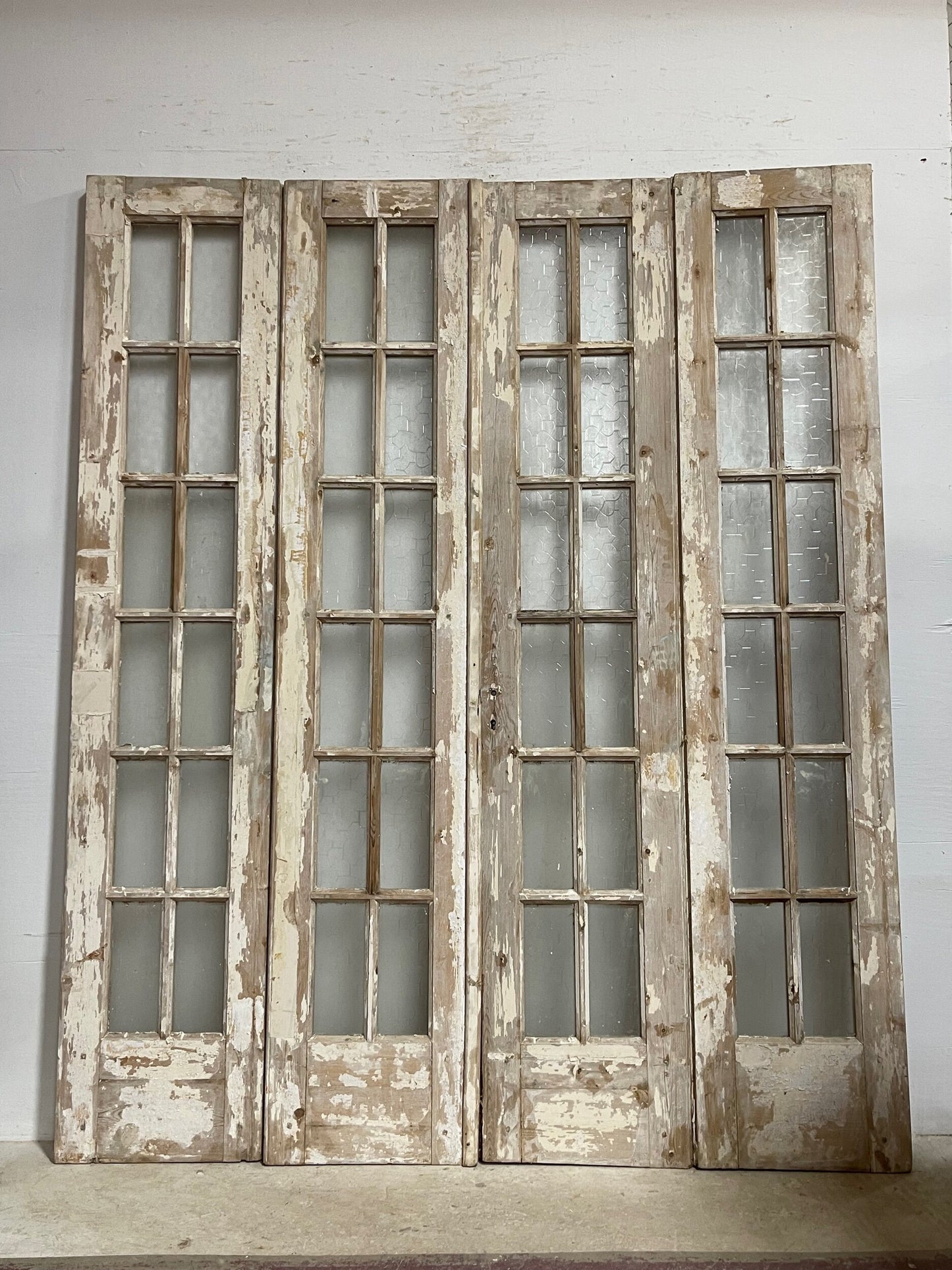 Antique French doors with glass (92.5x76) H0236s
