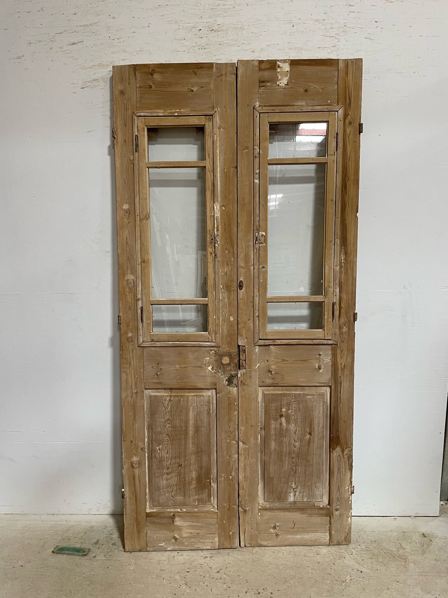 Antique French door (88.75x43.5) with glass F0910