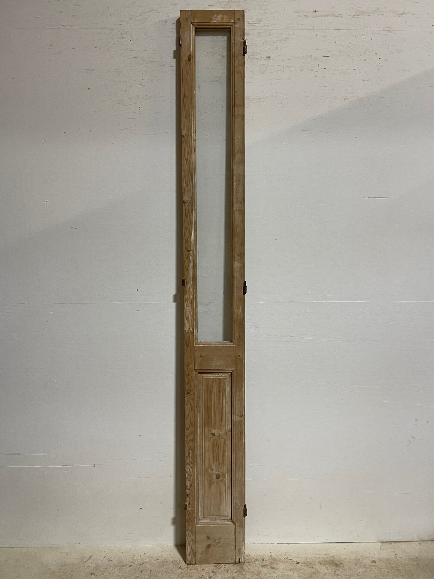 antique French door with glass (98.25x11) H0276s