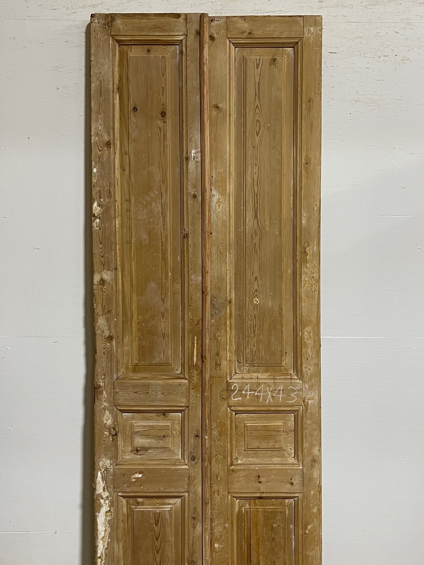 Antique French panel doors (96.5x34.25) I159