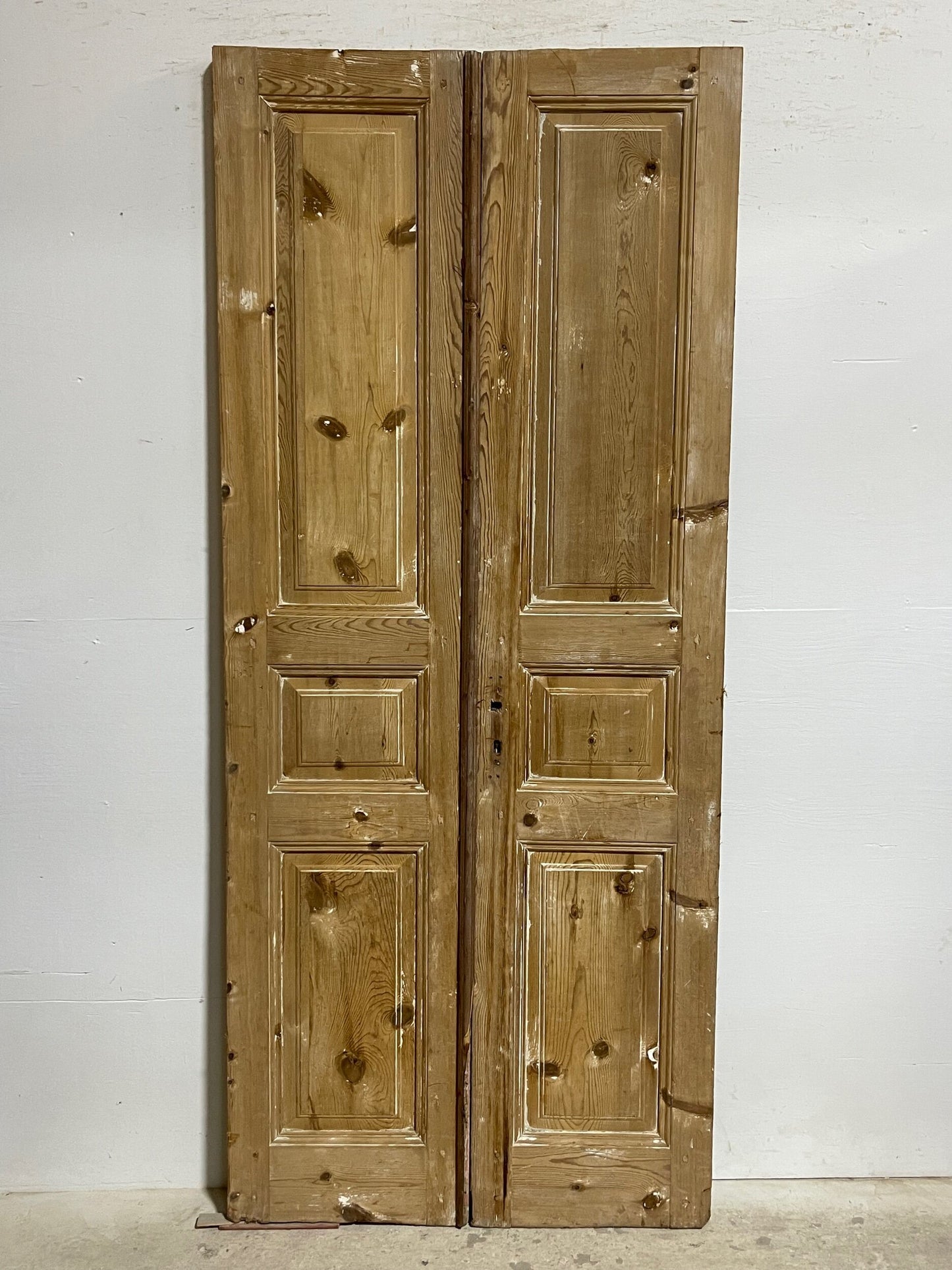 Antique French panel doors (89.25x38) I153