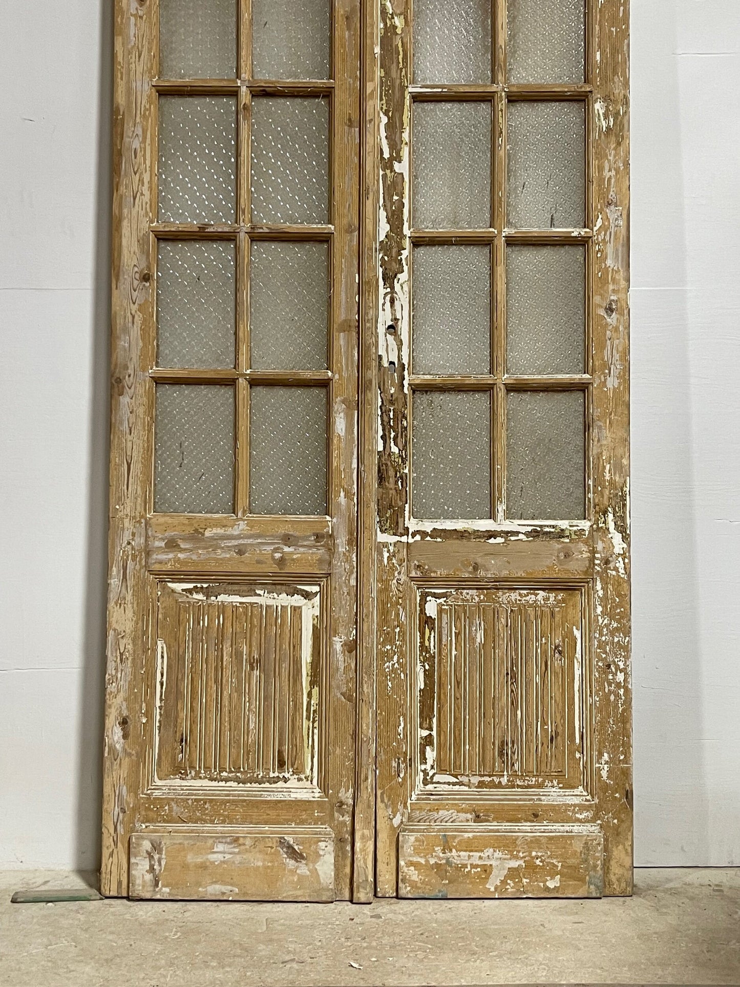 Antique French doors with glass (100.25x41) H0232s