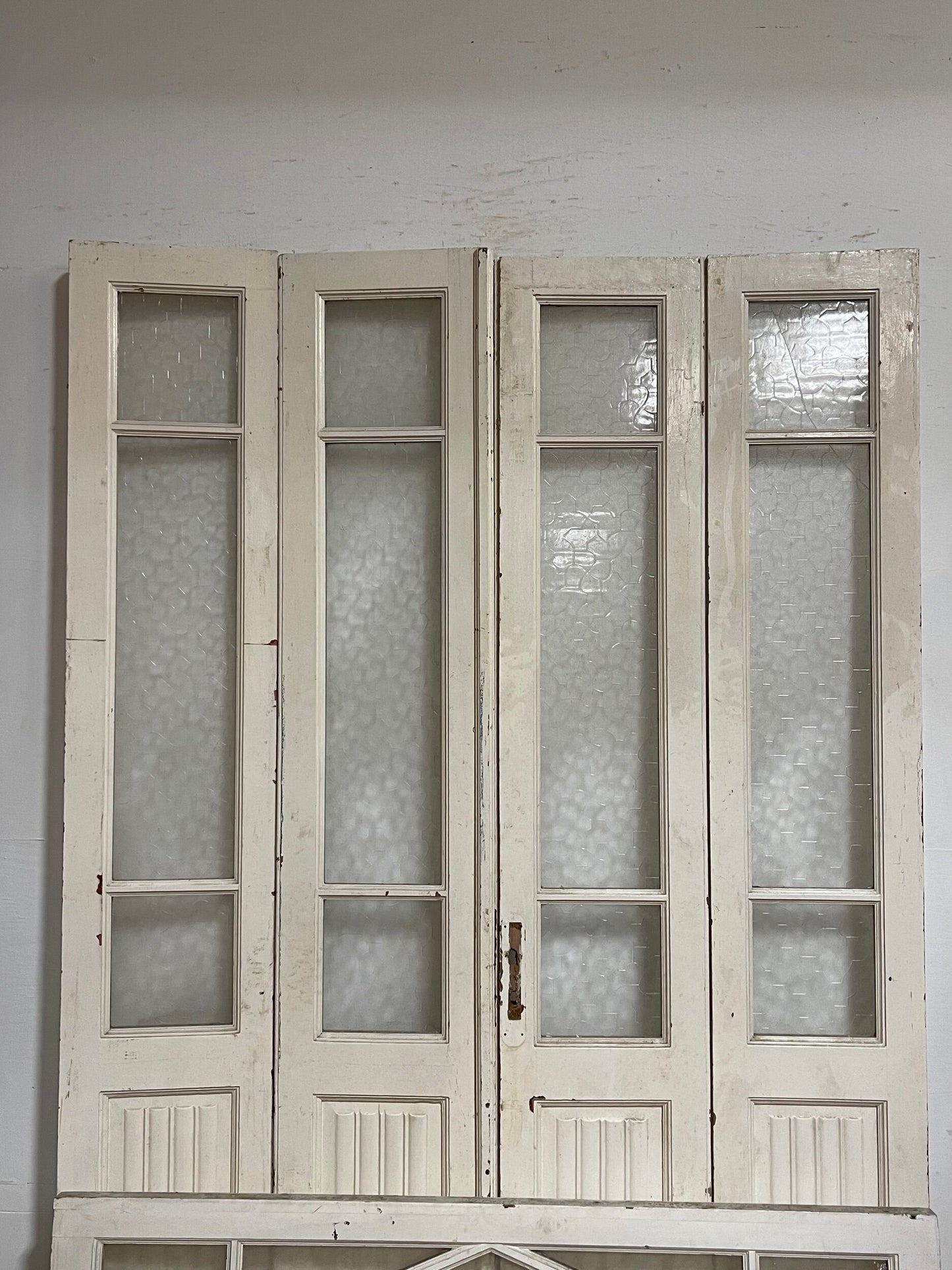 Antique French doors with glass (97x69) H0228s