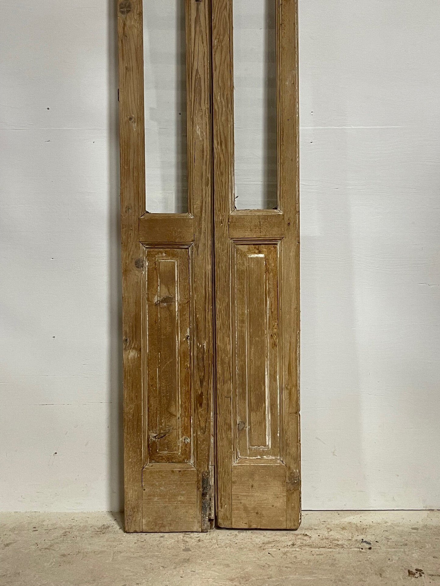 Antique French door with glass (96x21) H0257s