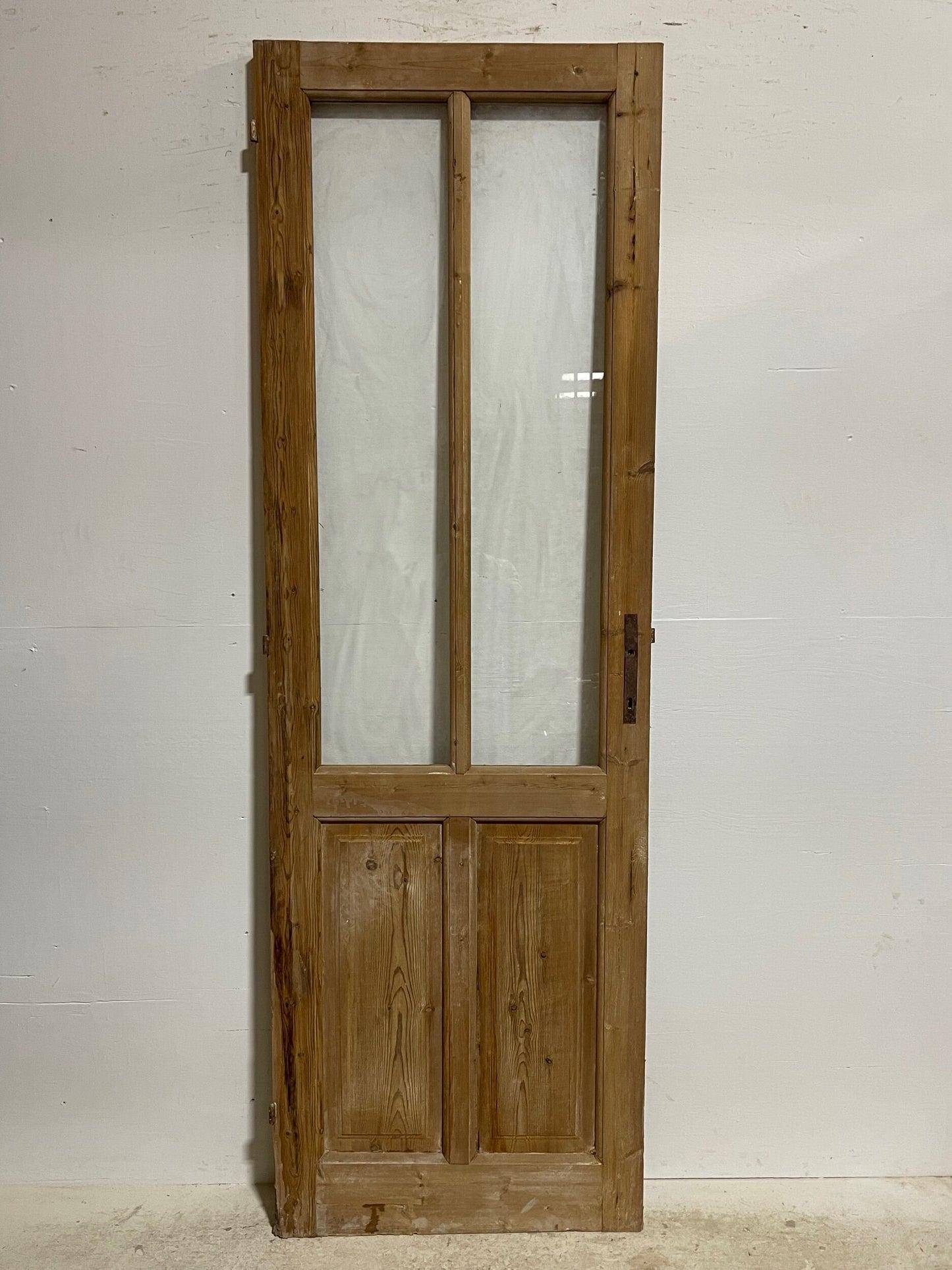 Antique French doors with glass (90.25x29.5) H0185s