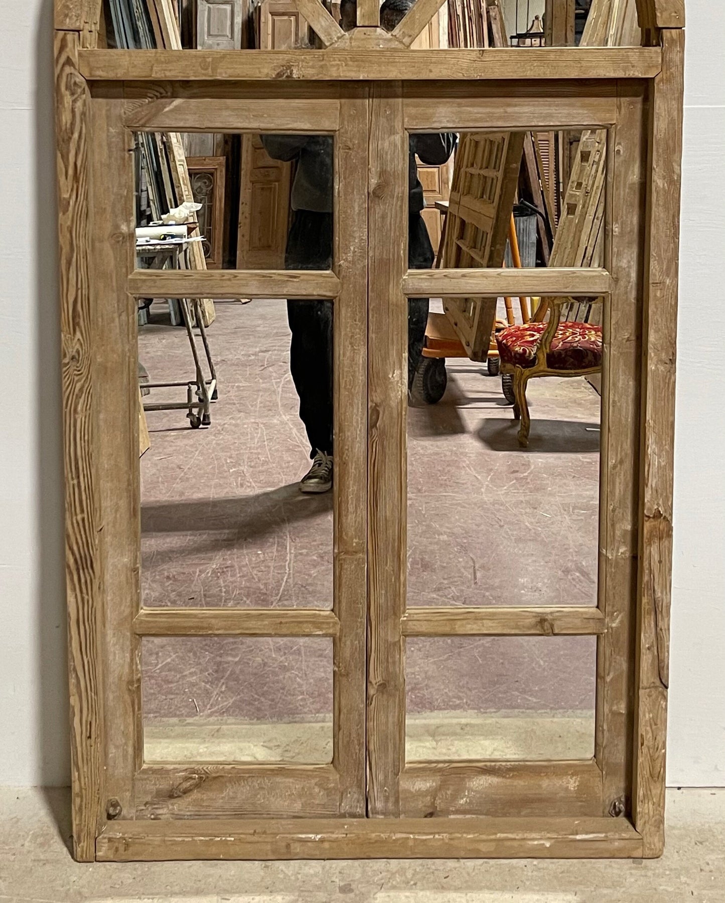 Framed arched mirror (77x38.25) H0290s