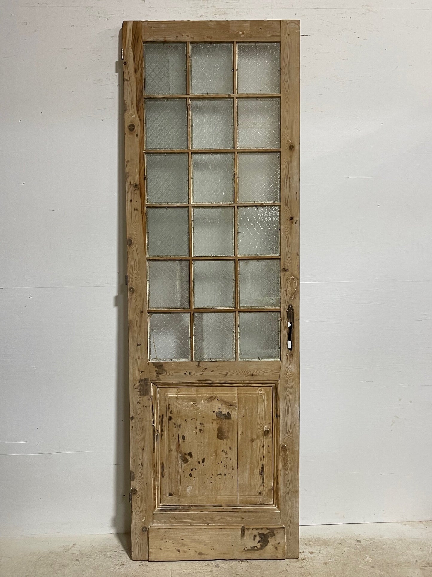 Antique French door with glass (93.25x30) H0177s