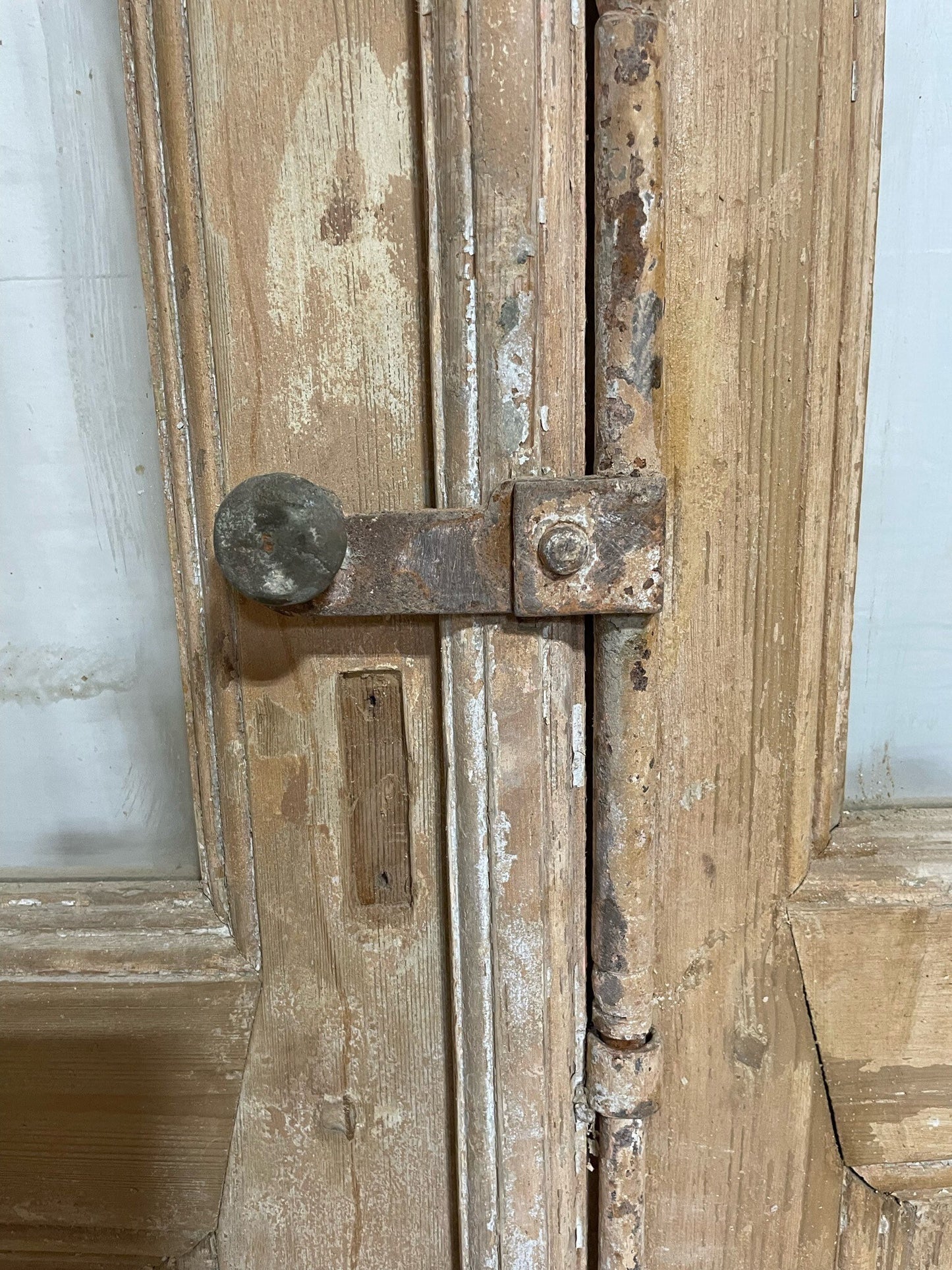 Antique French door (113.75x47.75) with glass F0245