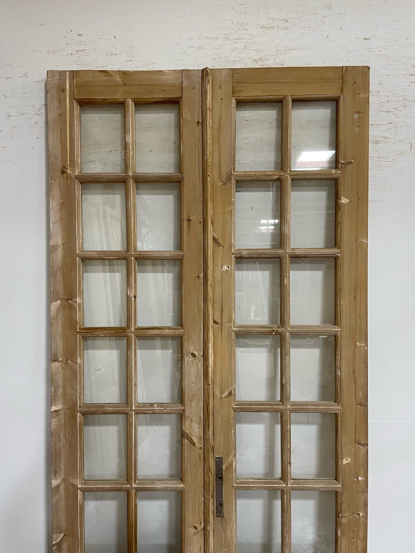 Antique French door (98.75x43.75) with glass F0752