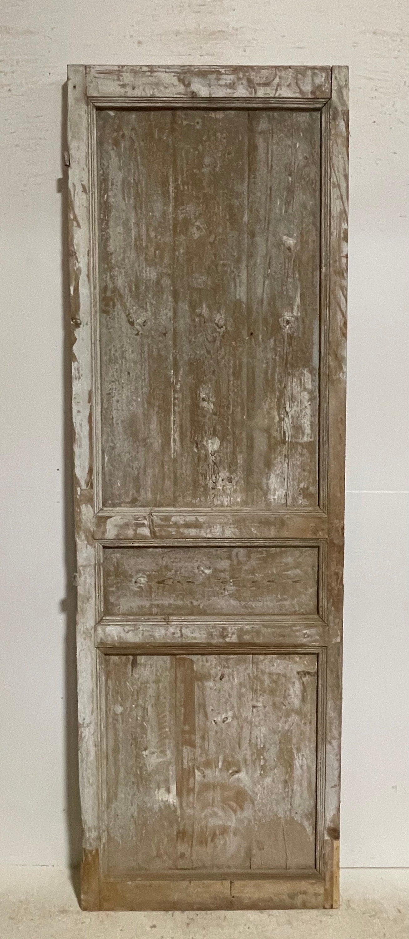 Antique French panel door (94x30) G1213s