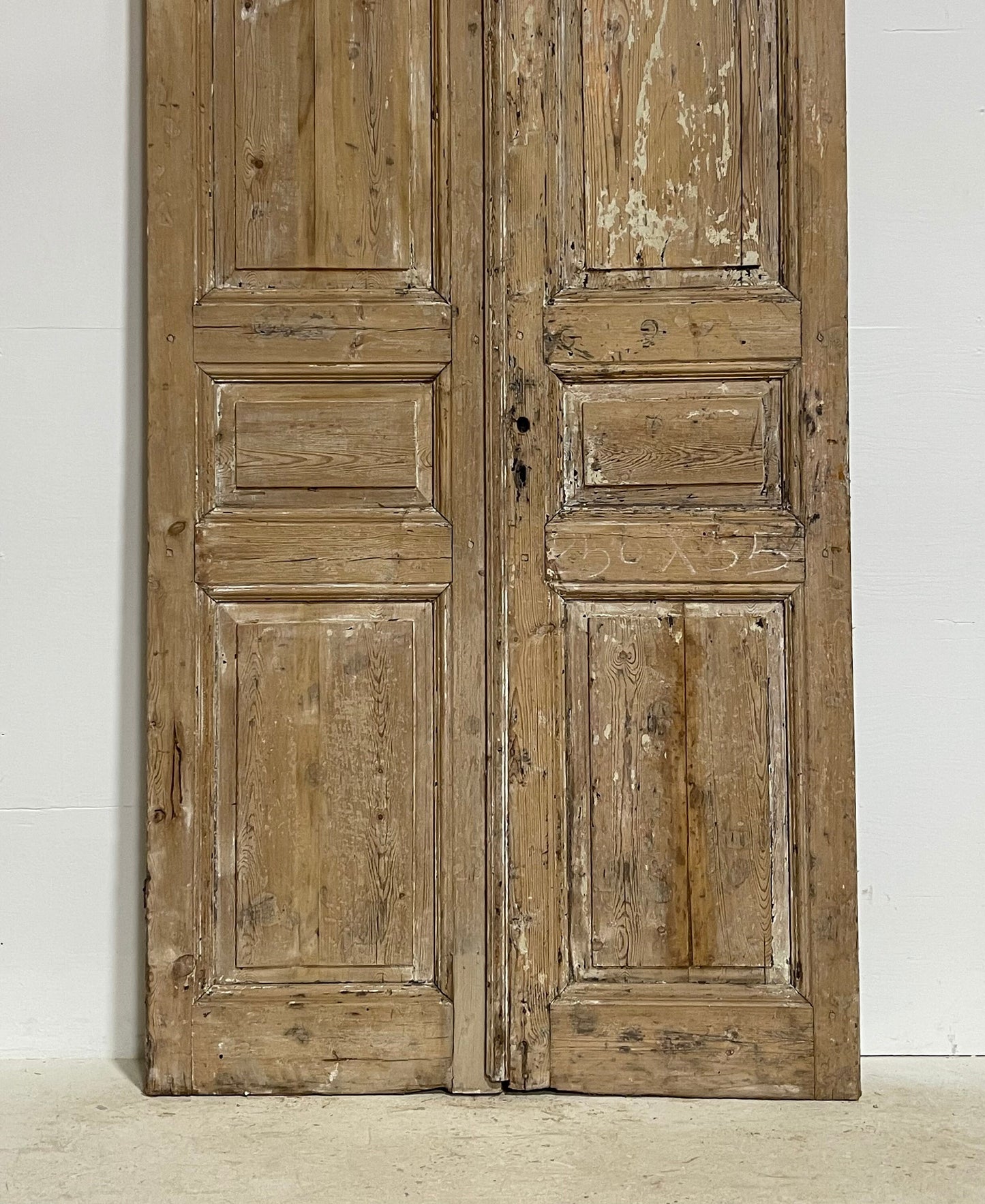 Antique French panel doors (98.75x43.75) G0137s