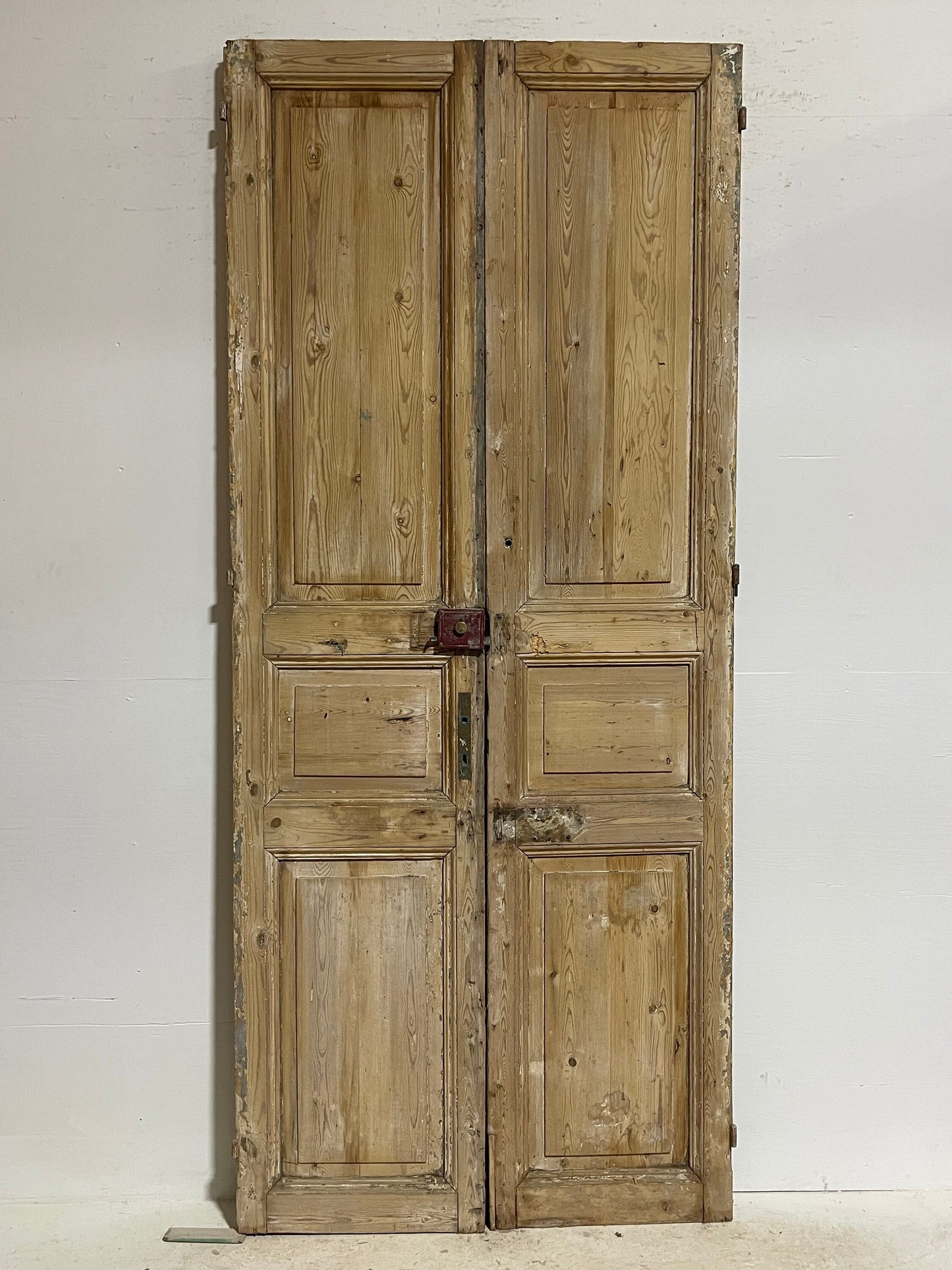 Antique French panel doors (101.25x43.25) G0175s