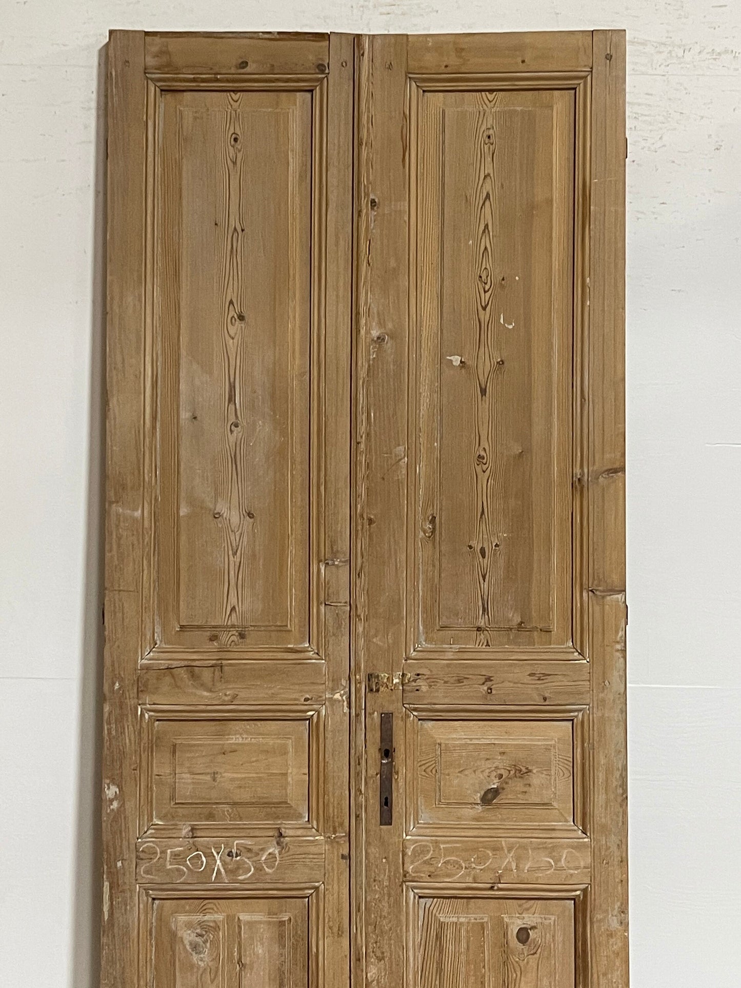 Antique French panel doors (98x39.75) G0185s